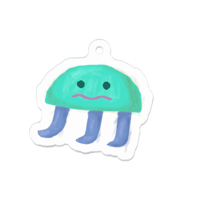 アクリルキーホルダー 特殊加工 くらげ Tsumuru