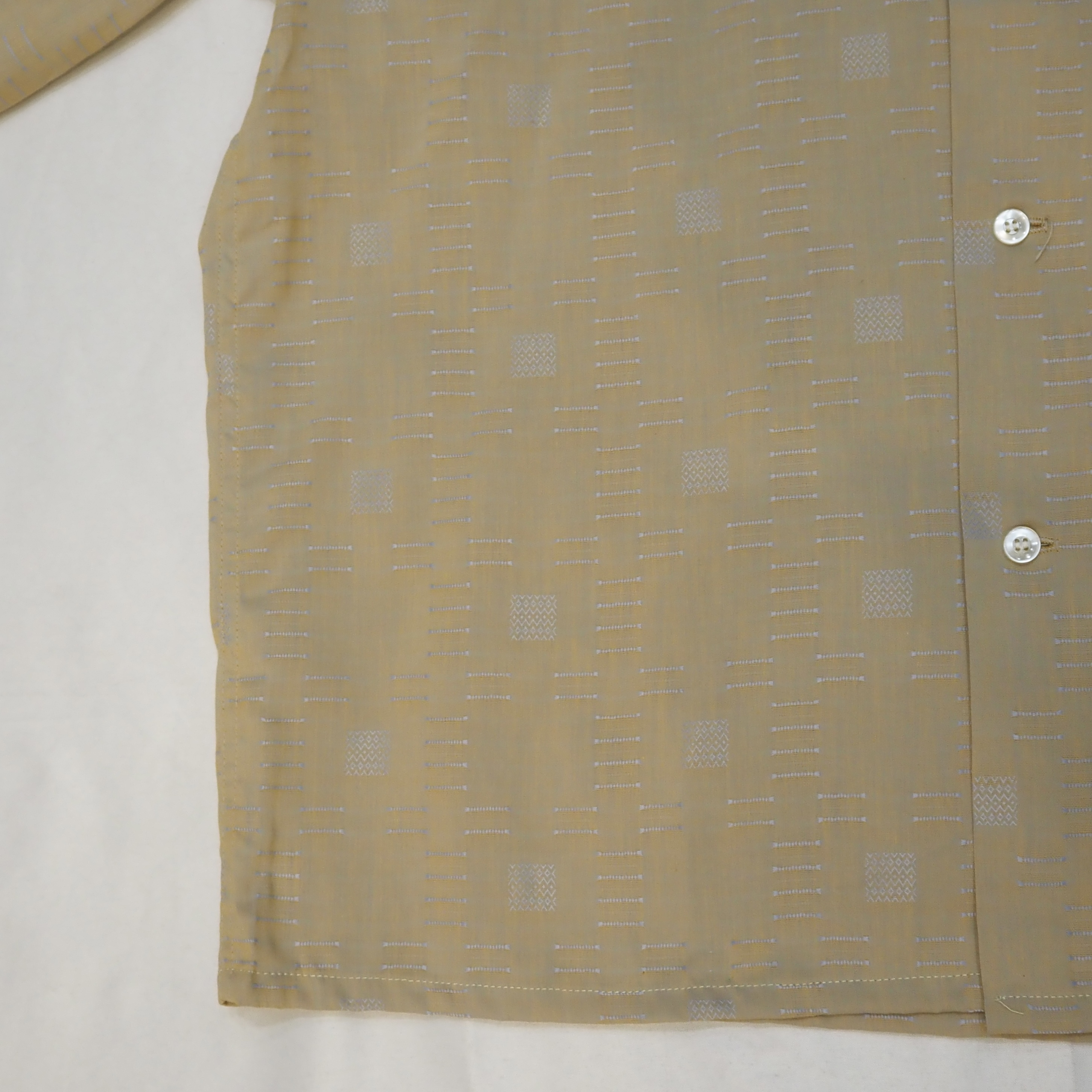 50’s Cotton Button Up Shirt Size L の画像 5