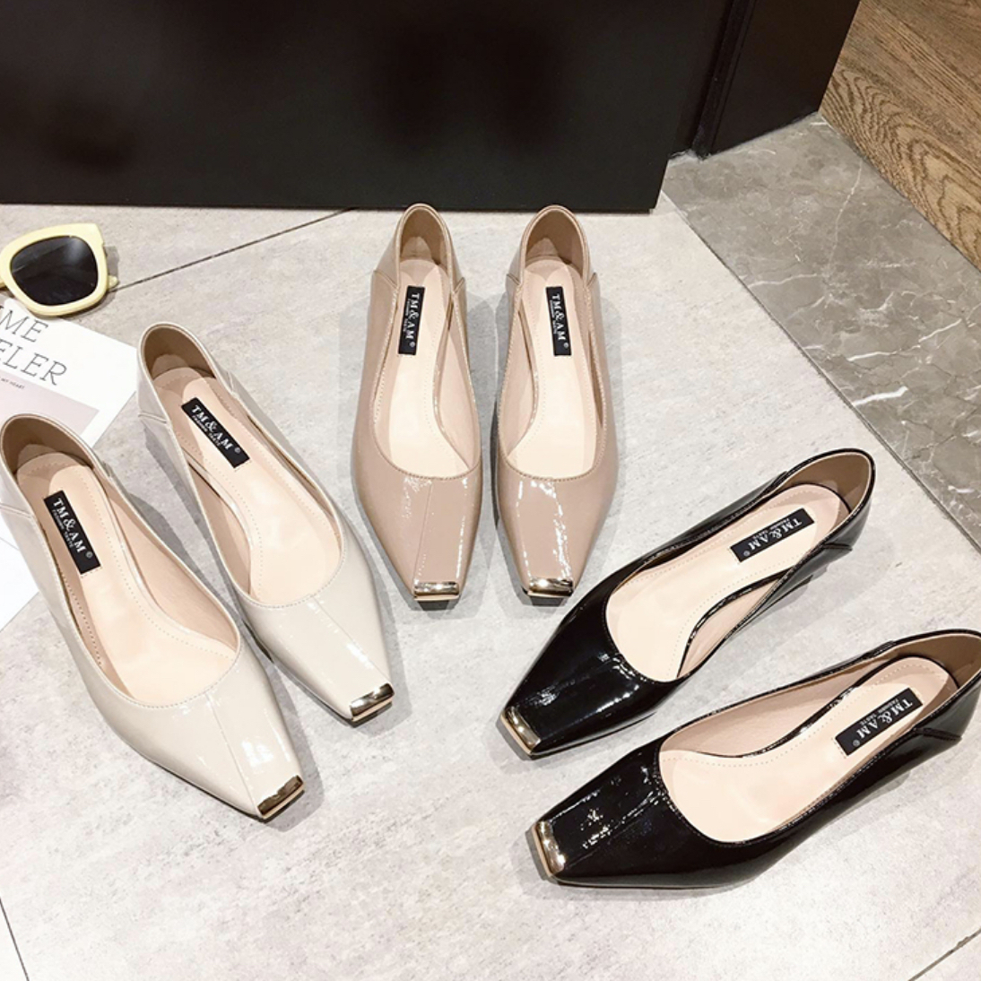 大阪超安い パンプス スクエアトゥ ローヒール 太ヒール 美脚 疲れない 大人可愛い フォーマル シンプル ネット購入 Ssl Daikyogo Or Jp