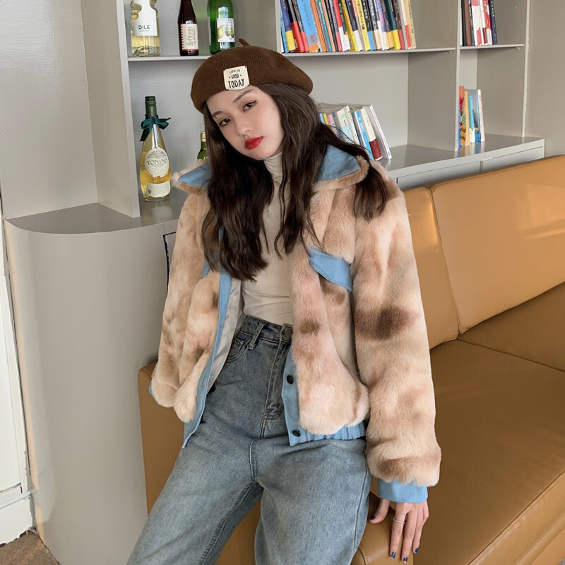 Qoo10] 【日本未発売】フェイクファーコート ファ