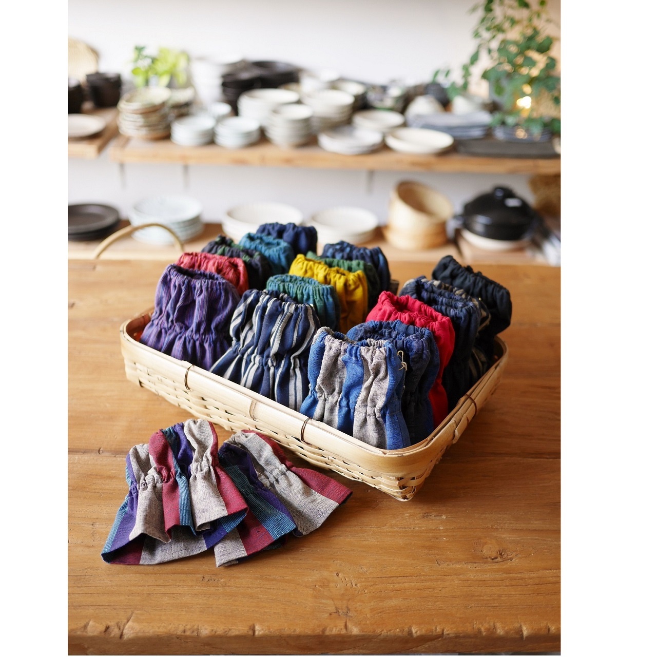 会津木綿 アームカバー Harappa うつわと暮らしの道具 日々花 Hibika Online