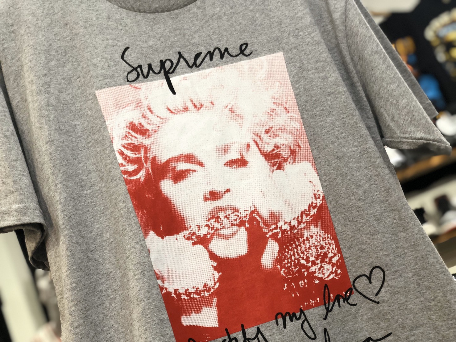 supreme madonna tee red