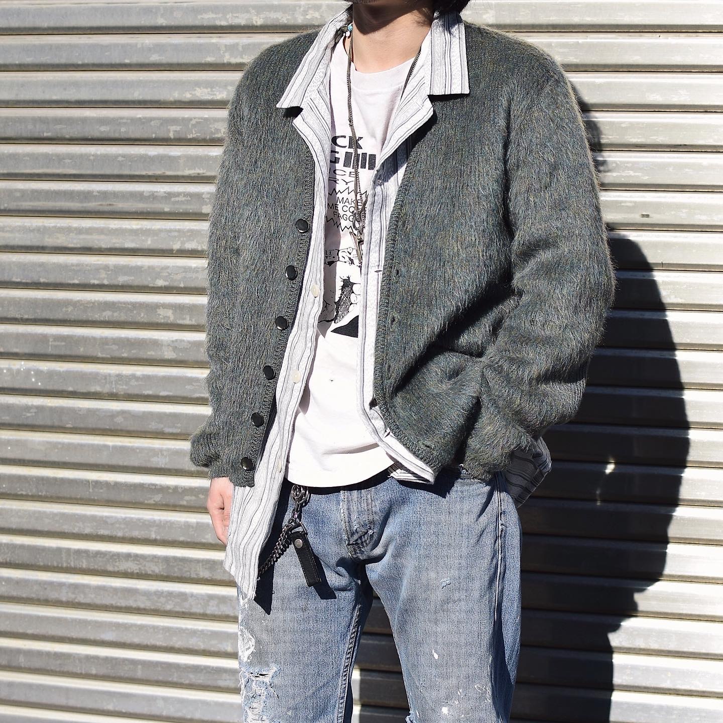 Vintage 60's【SHAGGY MAN】Mohair Cardigan の画像 3