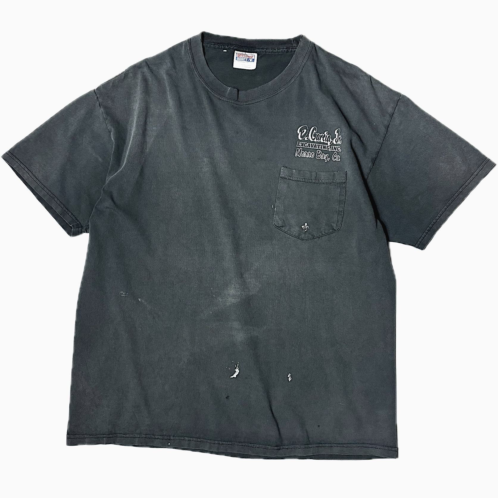 Vintage 90's【Hanes】"D. Garcia' Jr." Grunge Pocket T-shirt の画像 2
