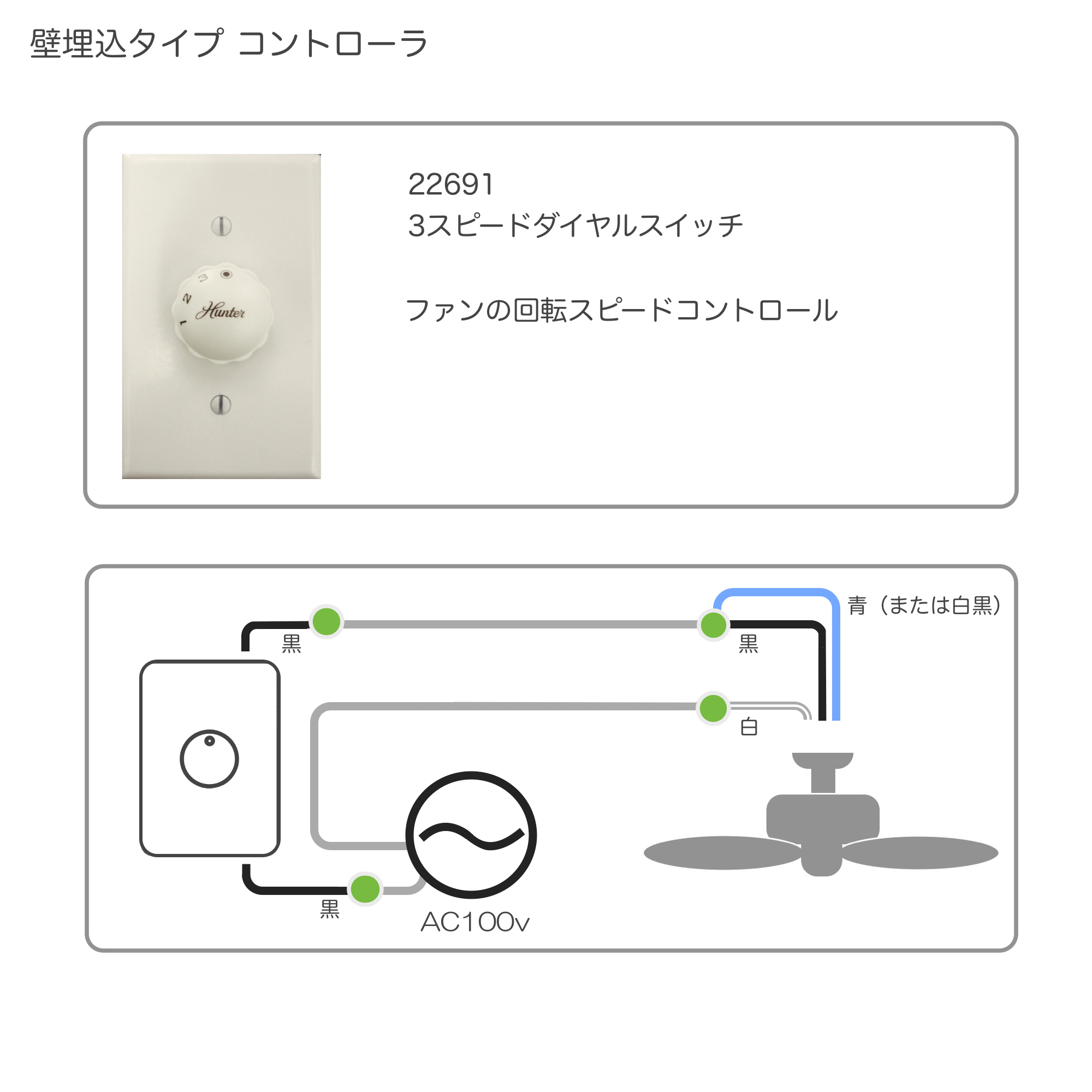 3スピード ダイヤル スイッチ ( 回転スピード切替専用) - 画像1