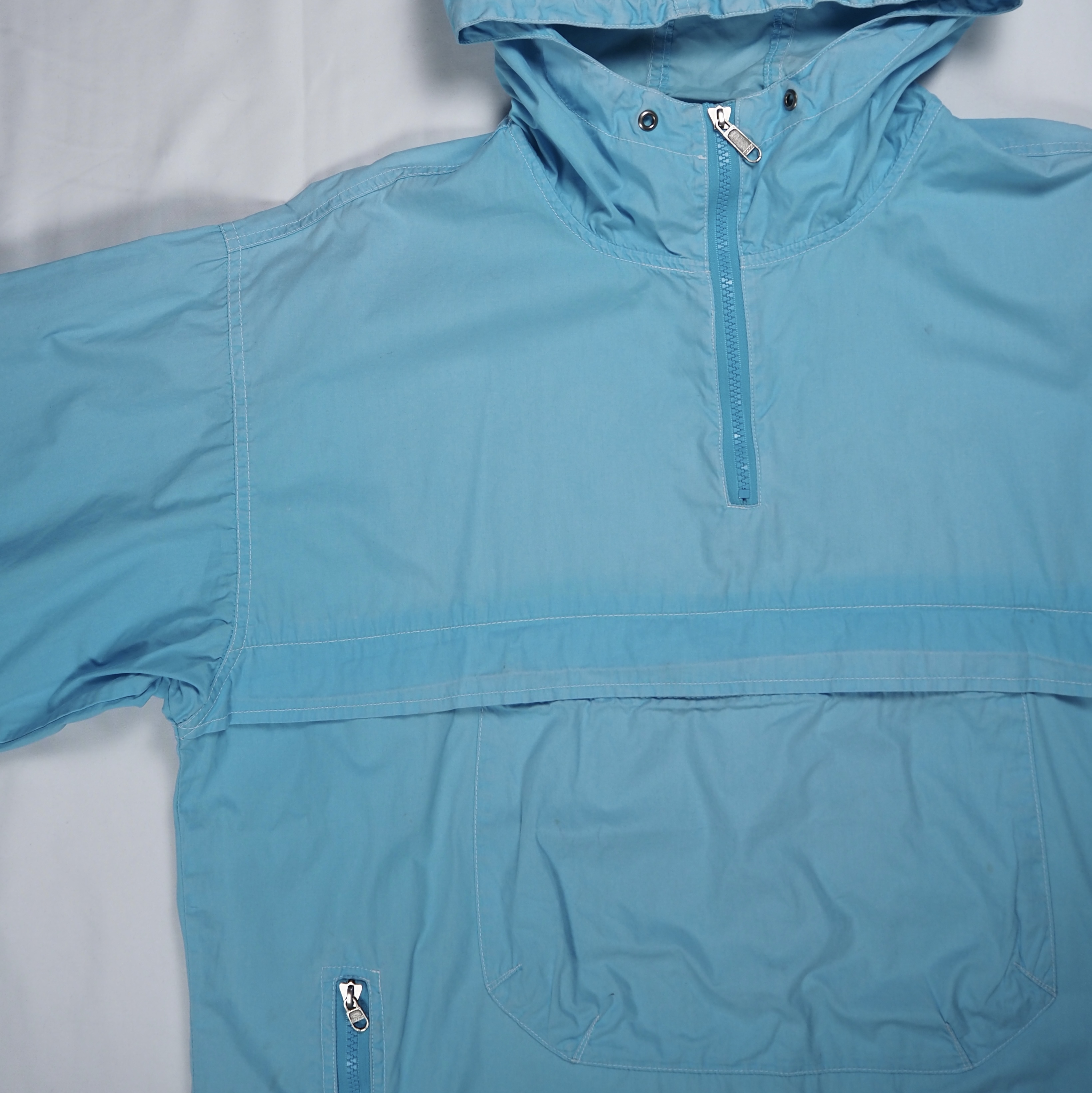 00’s OLD GAP コットンアノラックジャケット 水色 Mサイズ の画像 8