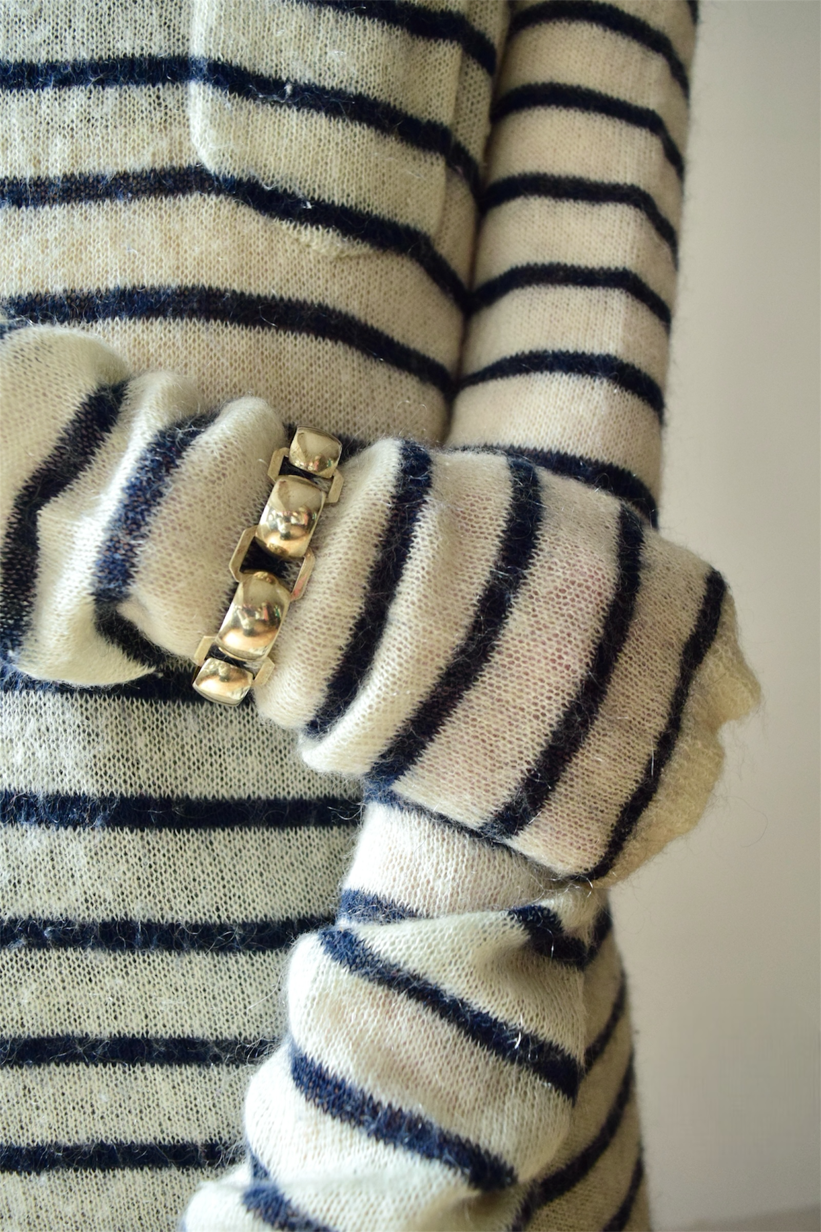 Kid mohair sheer sweater の画像 3