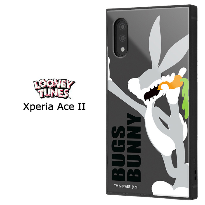 メール便 送料無料 Xperia Ace Ii ルーニー テューンズ バッグスバニー スクエア ケース カバー ハイブリッド ソフト ソフトケース ハード ハードケース かわいい グッズ エクスペリア エース マークツー Aceii 2 Xperiaaceii So 41b スマホケース スマホカバー S In