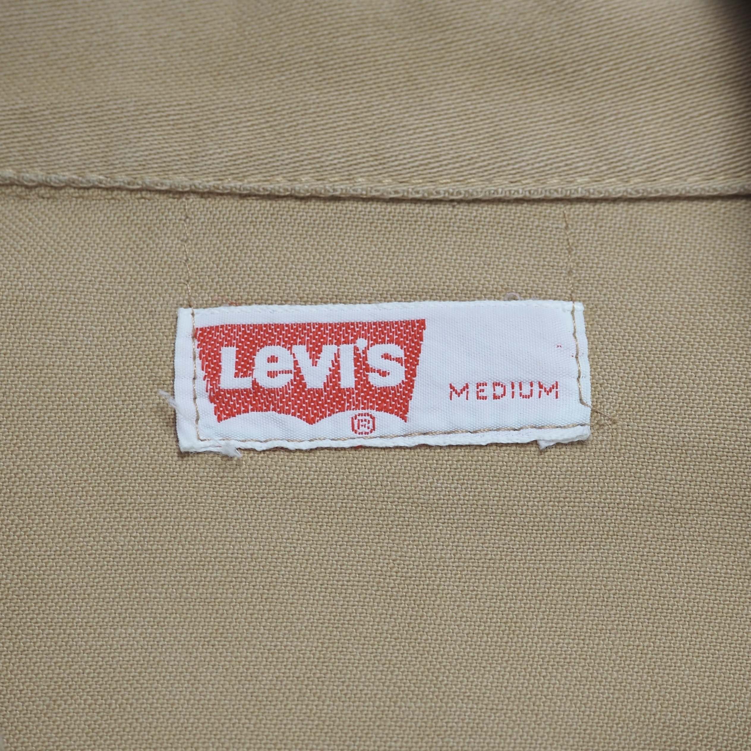 70’s Levi’s ウエスタンシャツ ベージュ ボックスシルエット Mサイズ オンライン限定商品 の画像 9