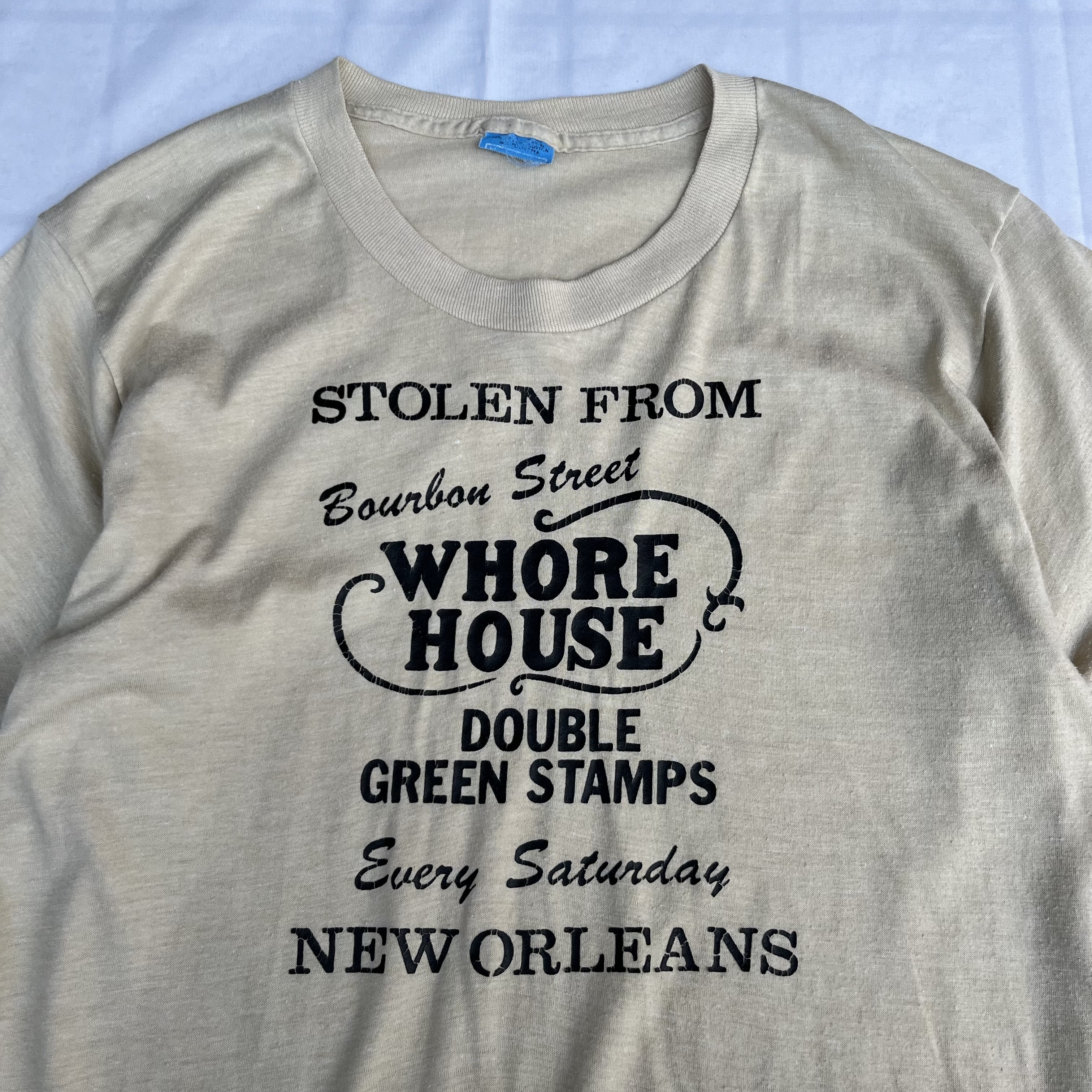 80’s〜 Print Tee “Stolen From WHORE HOUSE” の画像 2
