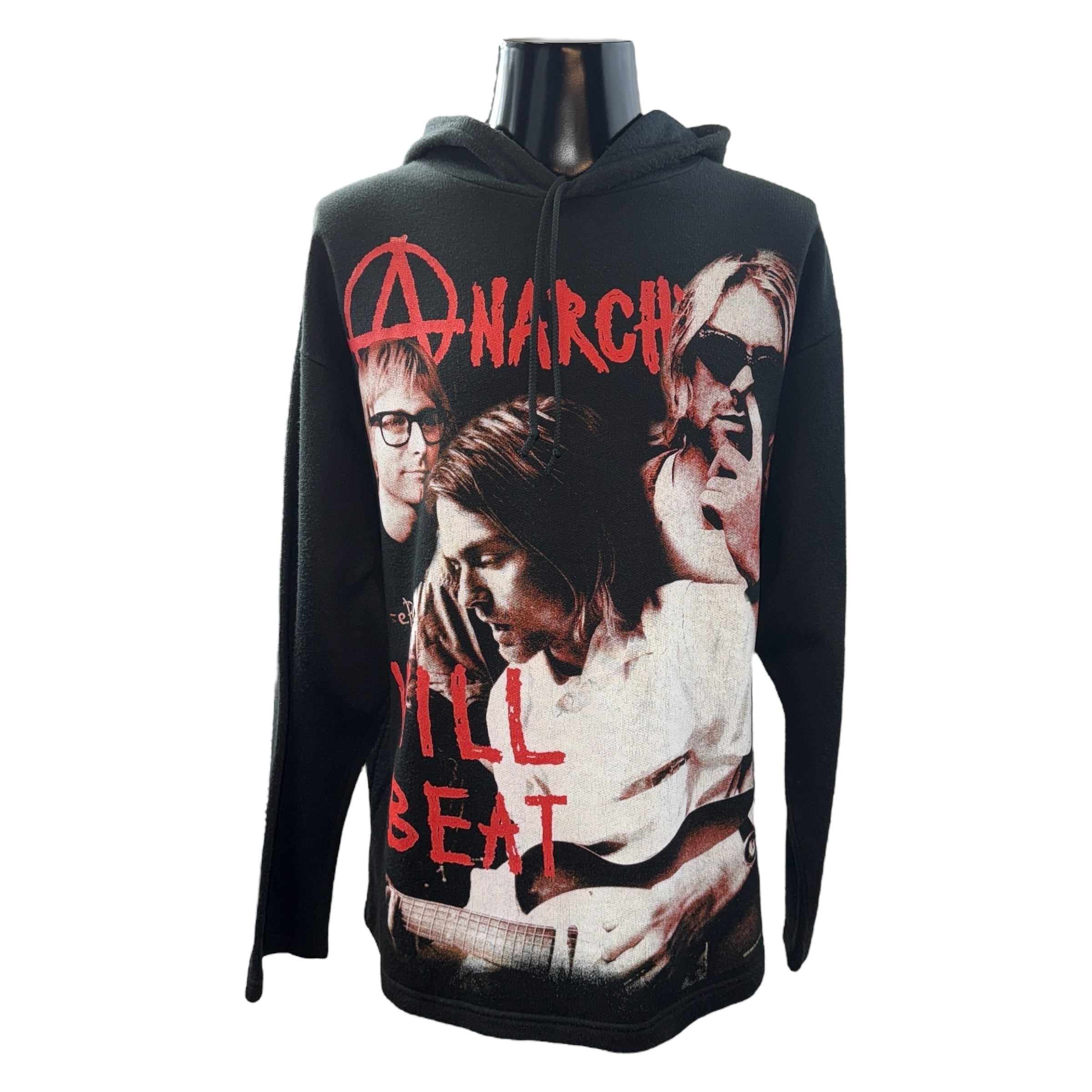 【NIRVANA】ニルヴァーナ KURT COBAIN カートコバーン “ANARCHY” “WILL BEAT” 90’s Vintage パーカー