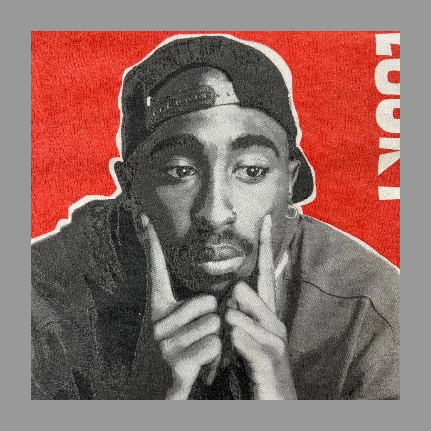 POETIC JUSTICE 2PAC ポエティックジャスティス 2パック ムービーロングTシャツ ロンT ラップT メンズS 古着 映画 ヒップホップ アーティスト バンドTシャツ バンT 白色【ロングTシャツ】/ホワイト の画像 4