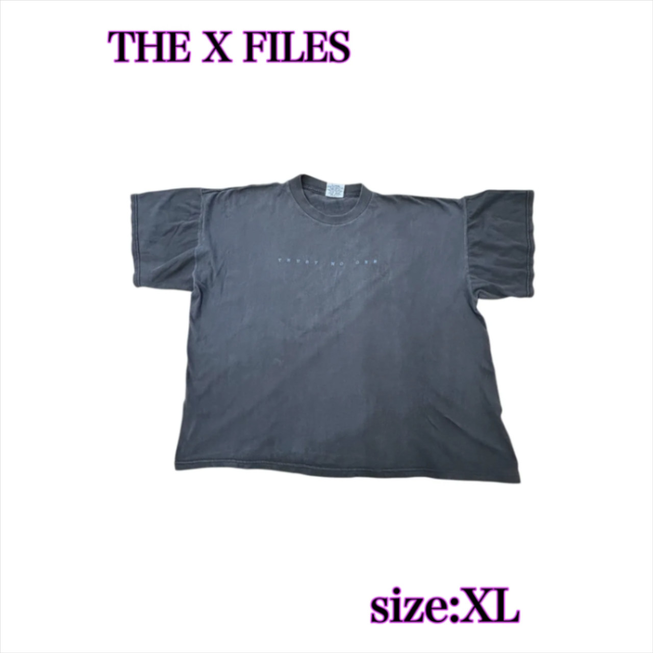 90s The X-Files Space Graphic Vintage T-Shirt Black XL