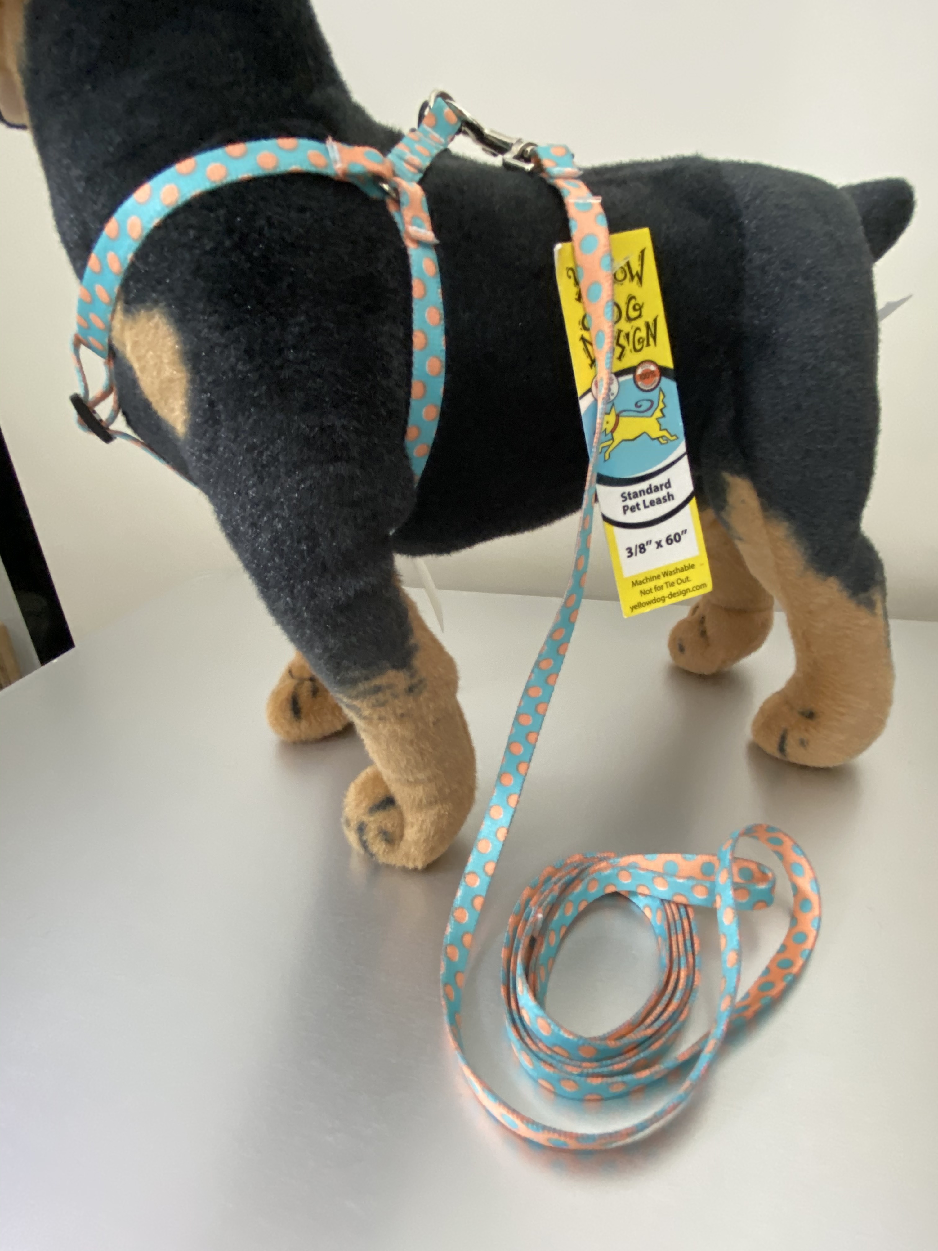 ブルー メロン水玉 ステップインハーネス リードセット Xsサイズ Yellow Dog Design Beachcompany ブルー メロン水玉 ステップインハーネス リードセット Xsサイズ Yellow Dog Design Beachcompany