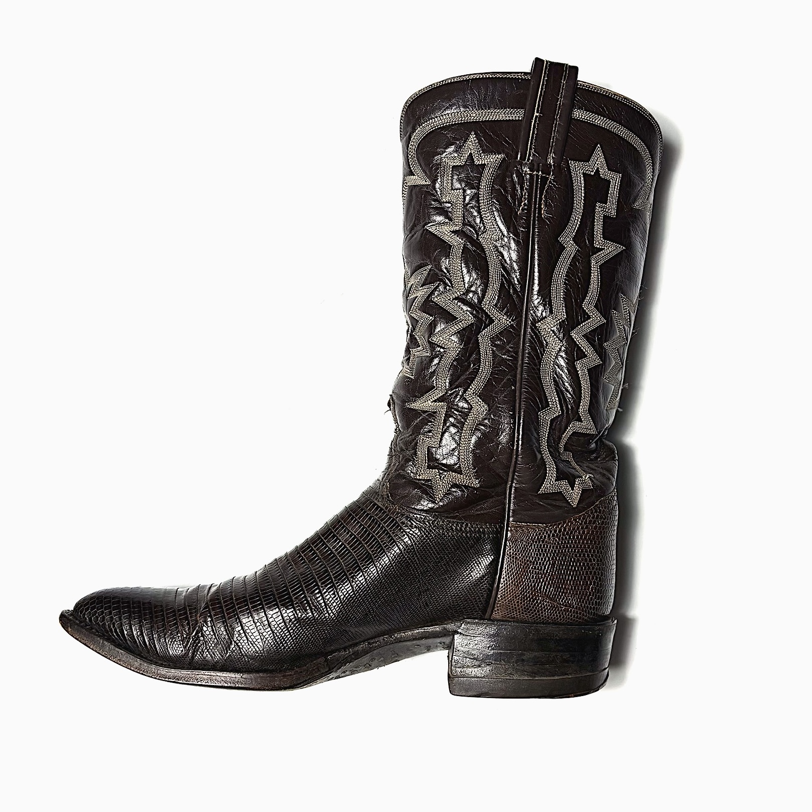 Vintage【Tony Lama】Lizard Western Boots の画像 3