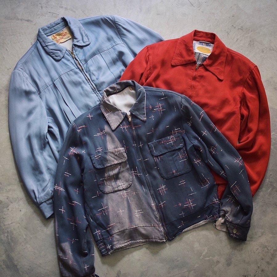 Vintage 50's【WINDBREAKER】Rayon Gabardine Jacket の画像 4