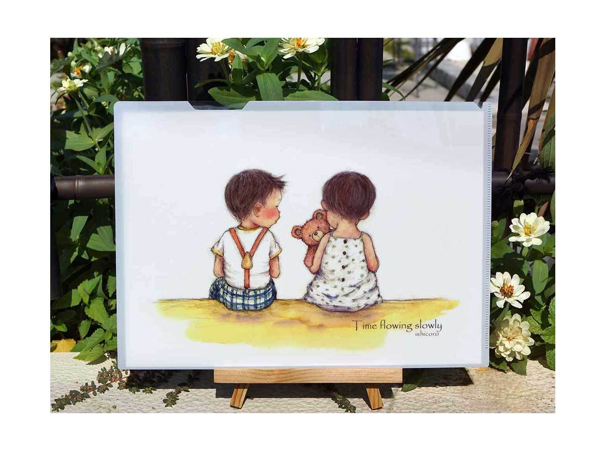 可愛い子どものクリアファイル 童画家のお店 描きよ 可愛い子どものクリアファイル 童画家のお店 描きよ