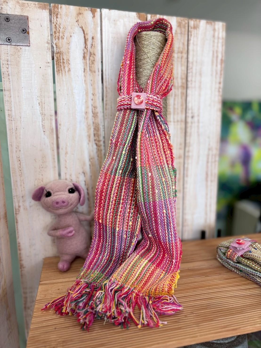 さをり織りストール