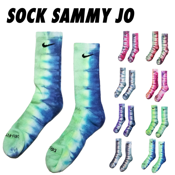 Sock Sammy Jo メンズ 靴下 ソックス Atmospheric Crew Socks アトモスフェリッククルーソックス タイダイnike ナイキ B A L F