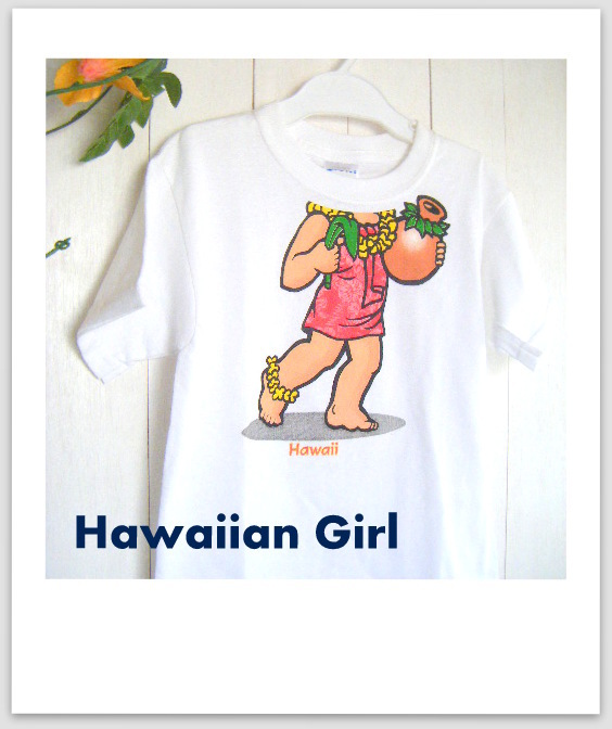 ハワイアン イラストｔシャツ ハワイアンガール Aloha あんど あろは Hawaiizakka Select Shop