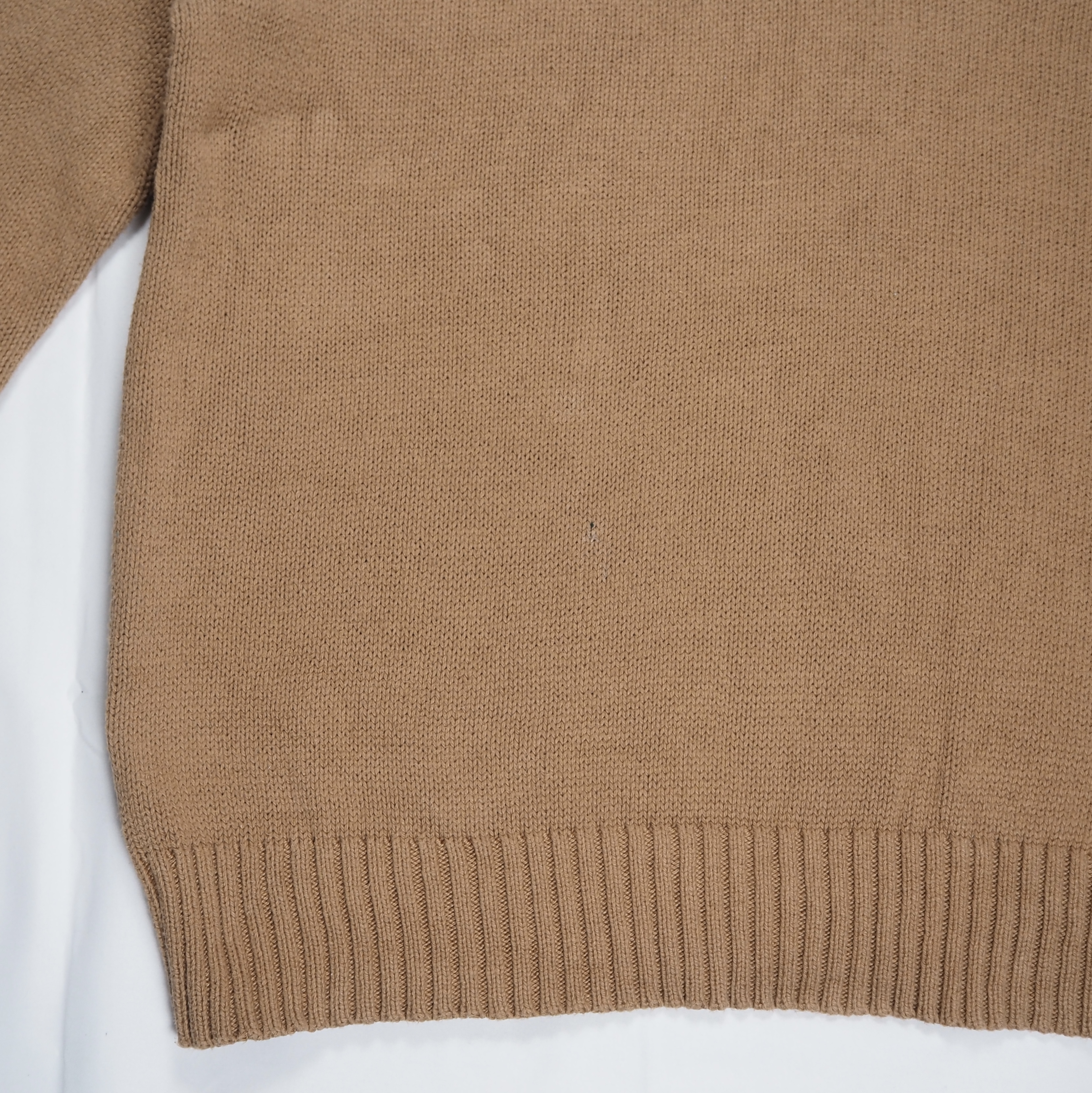 90’s Ralph Lauren ワンポイントコットンニット ブラウン Mサイズ の画像 13