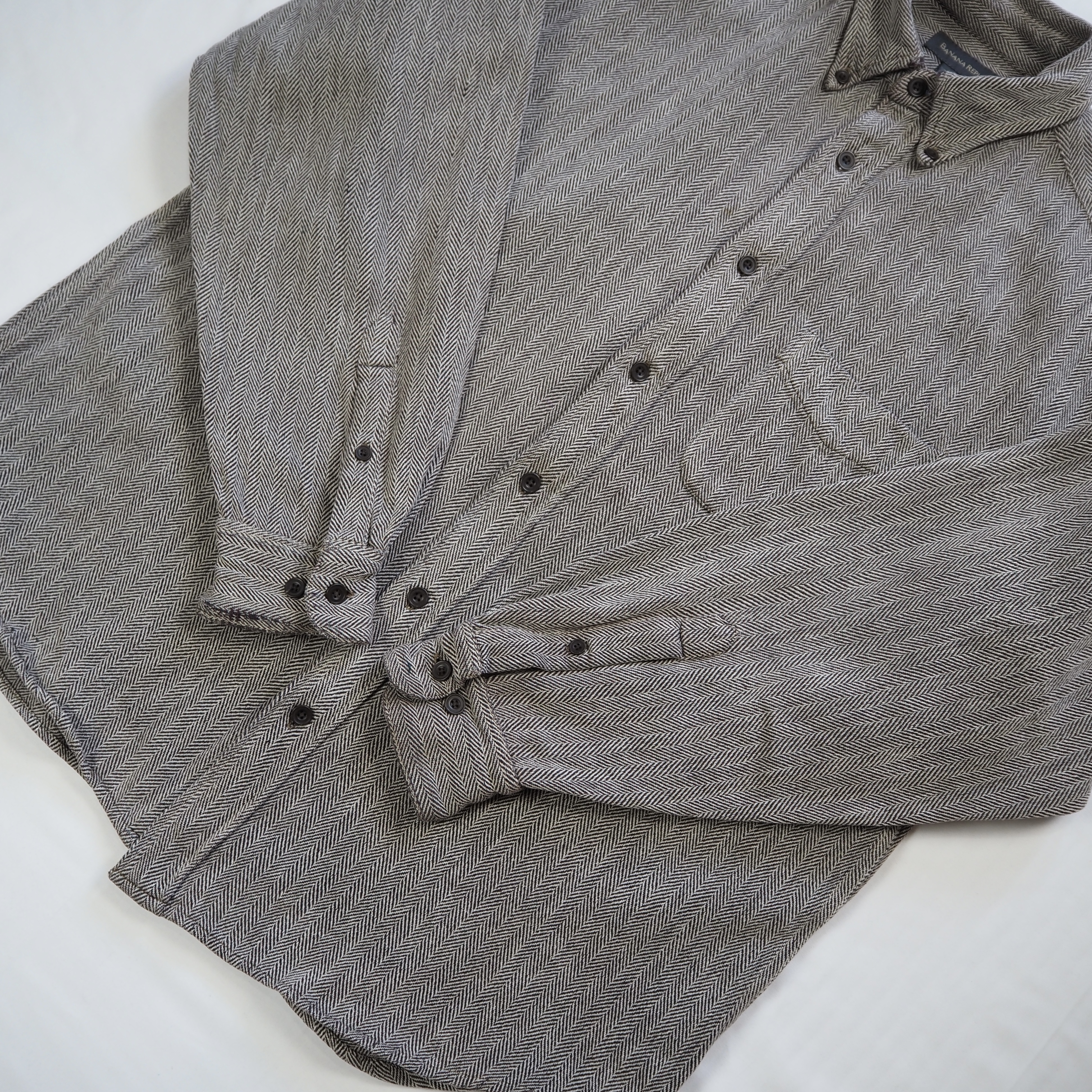 Banana Republic ヘヴィネル グレー Mサイズ の画像 3