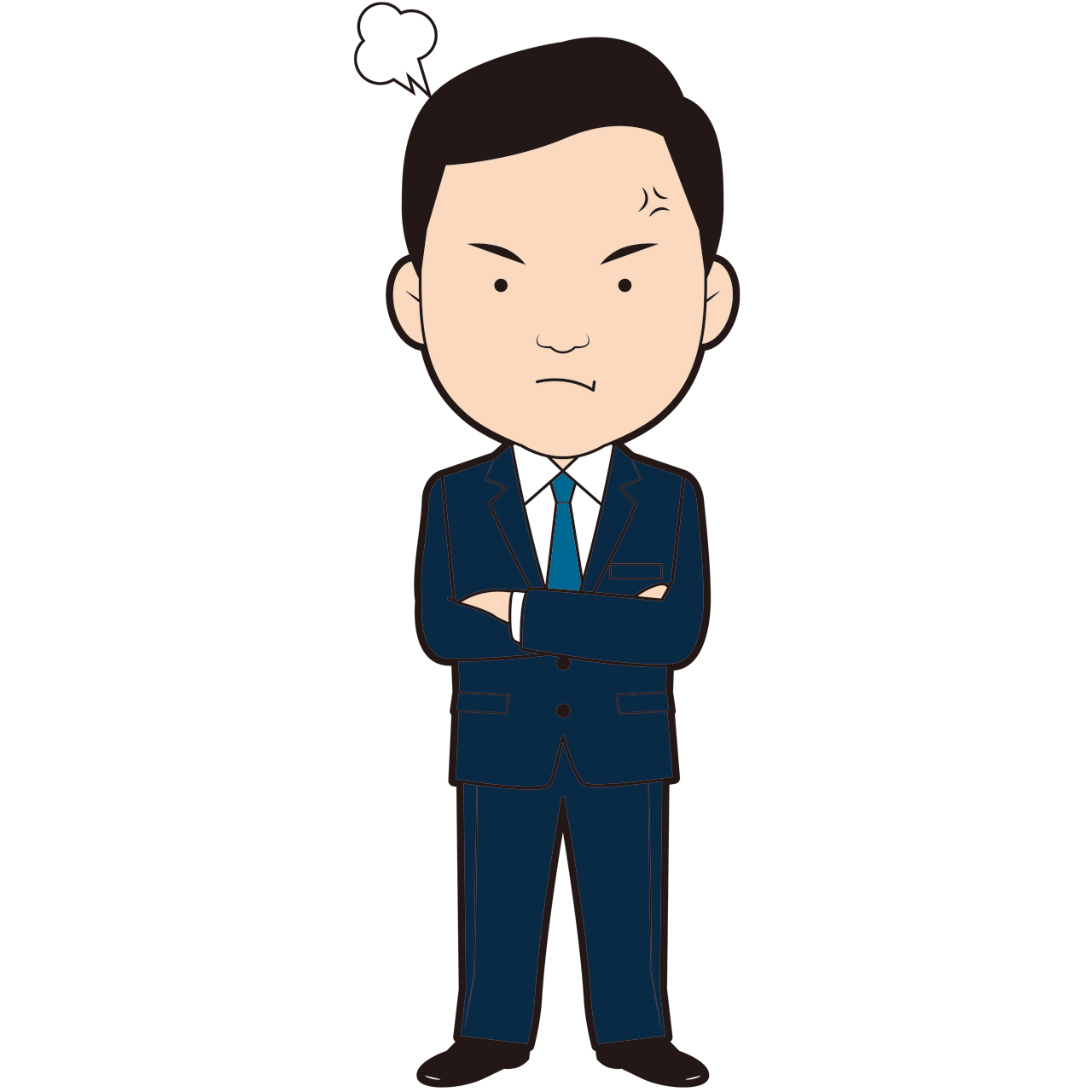 腕を組んで怒る男性ビジネスマン Sozaido 腕を組んで怒る男性ビジネスマン Sozaido