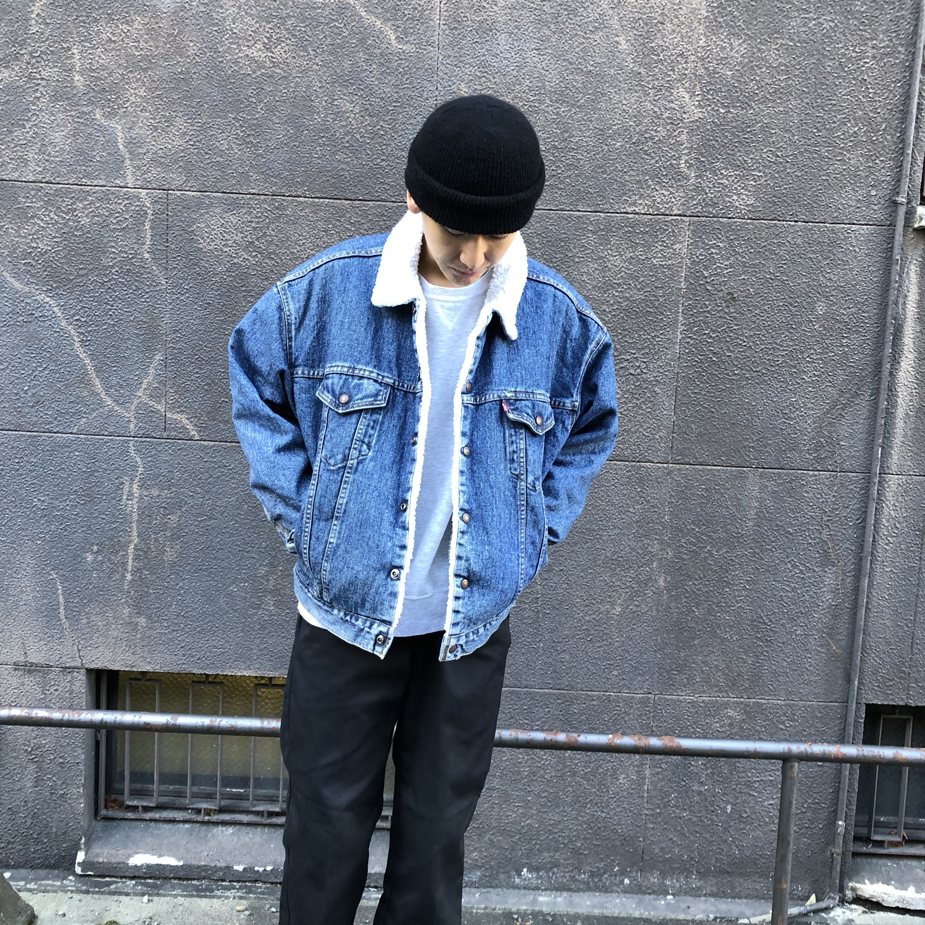 levis sherpa jacket blue