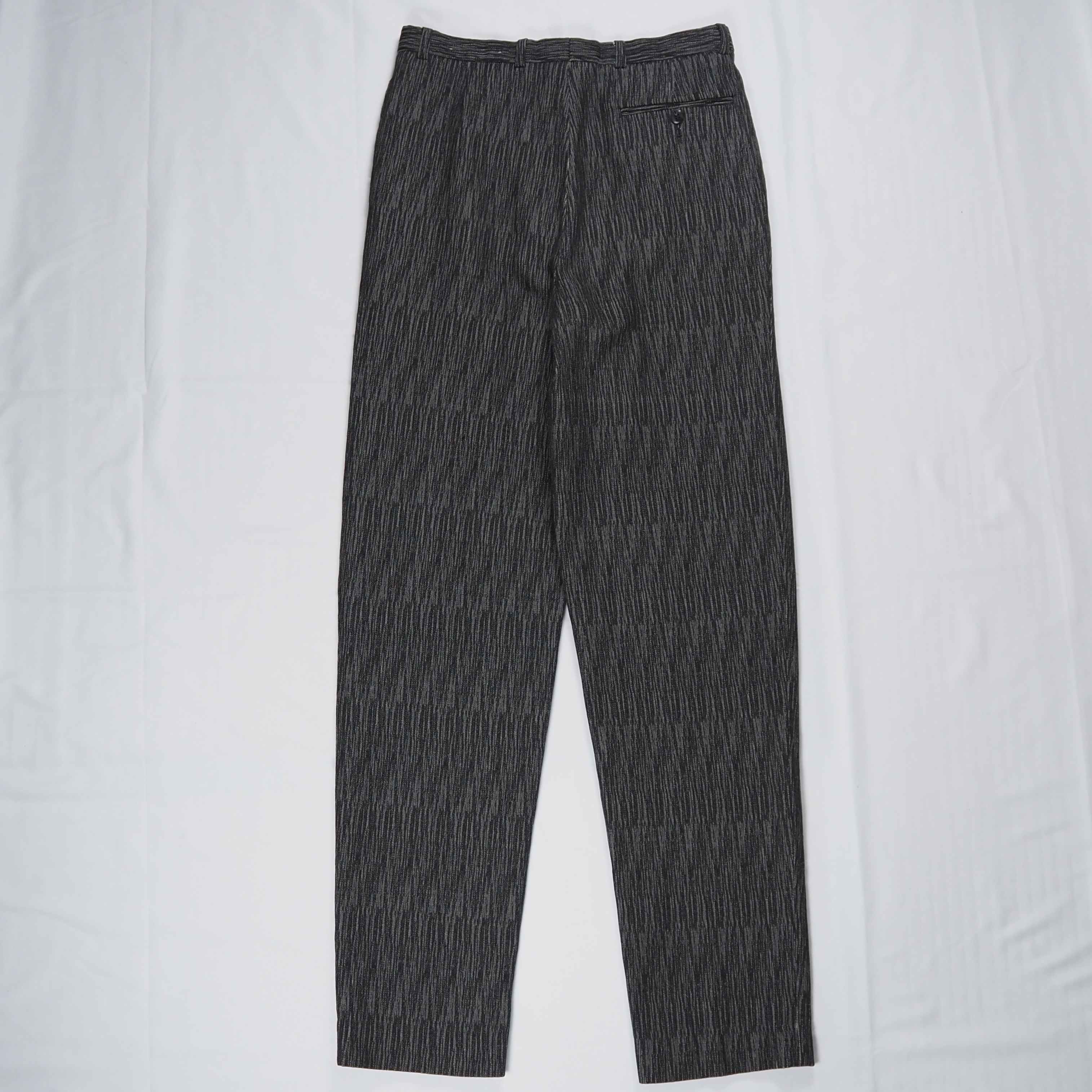80’s Rayon Slacks 3タック グレー 30×33 の画像 10