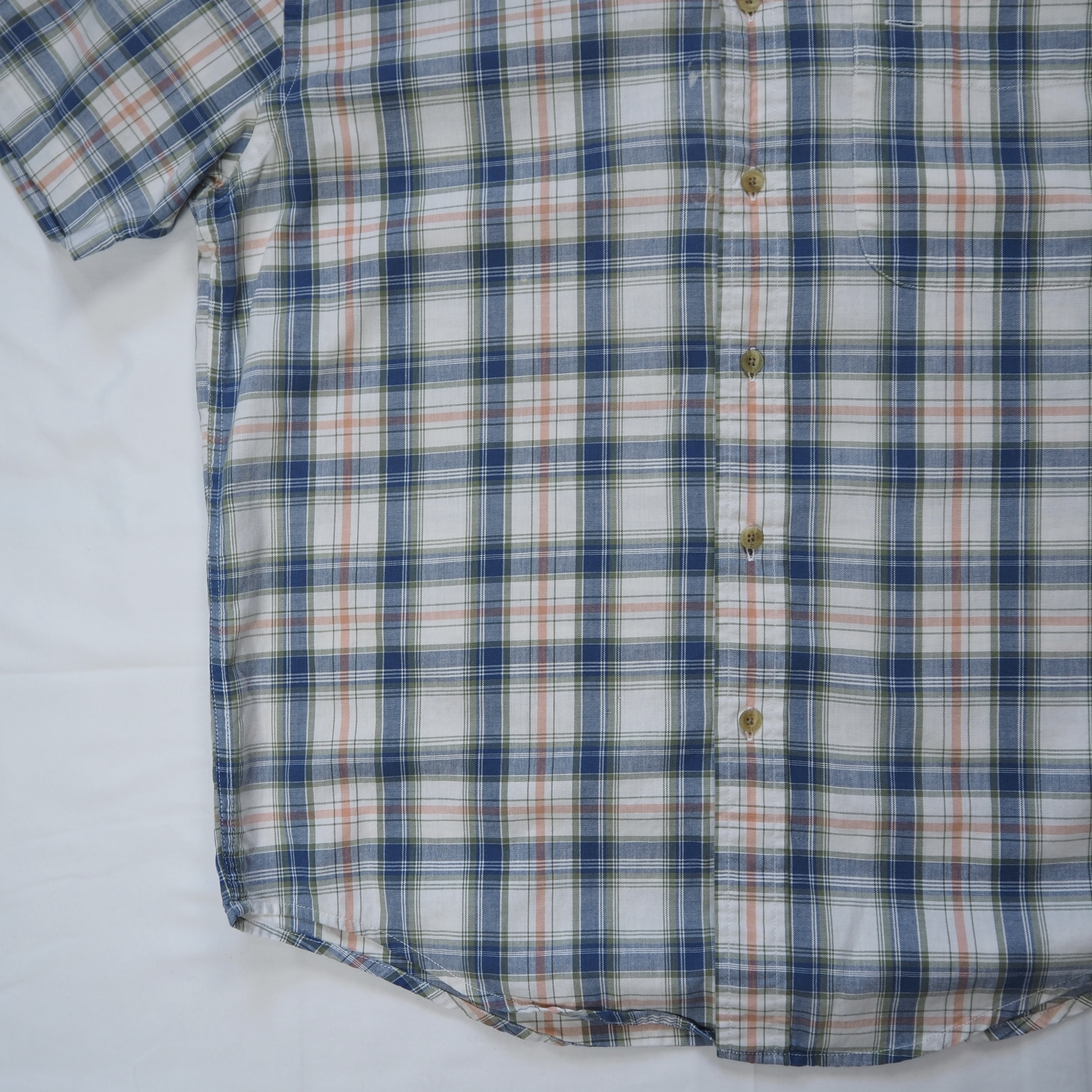 90’s Eddie Bauer 白タグ コットン半袖シャツ Sサイズ の画像 6