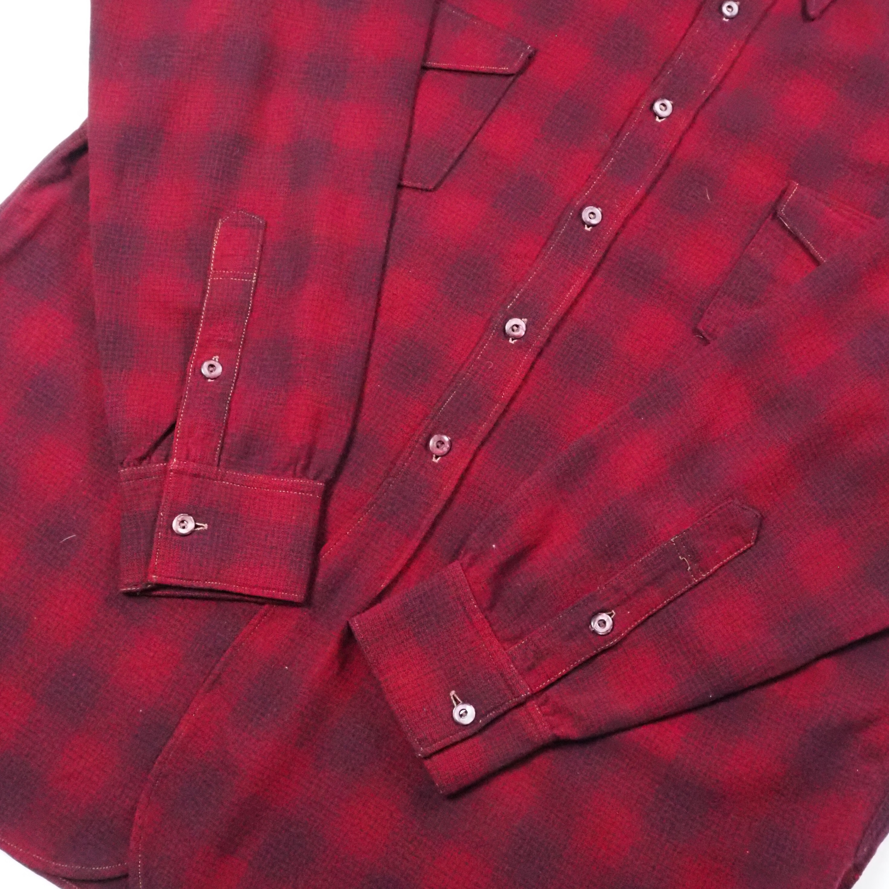 【9/23 20:00入荷】40's〜 Pendleton ウールシャツ シャドーチェック の画像 11