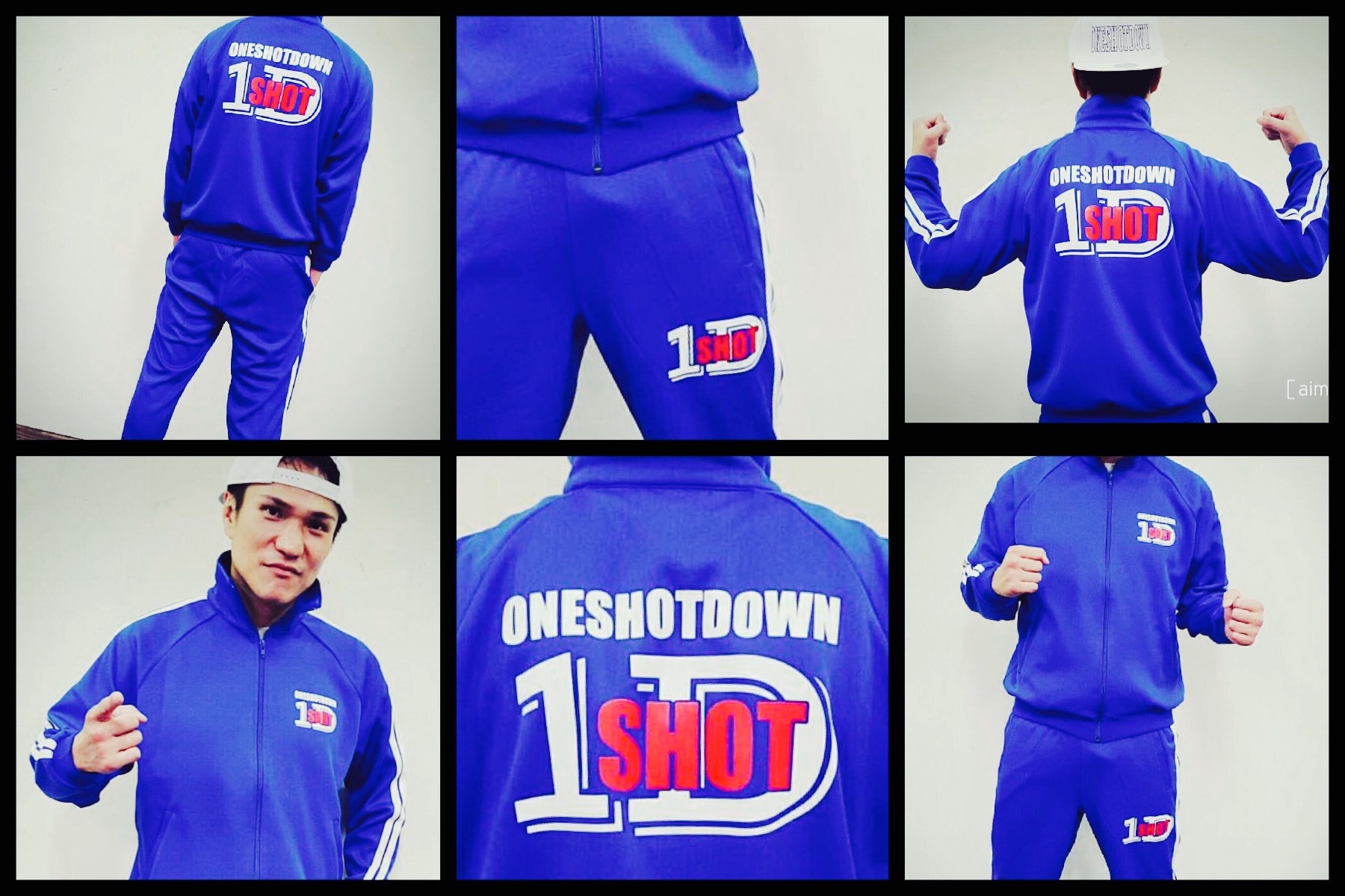 ONESHOTDOWN ライン ジャージ 上・下 - 画像3