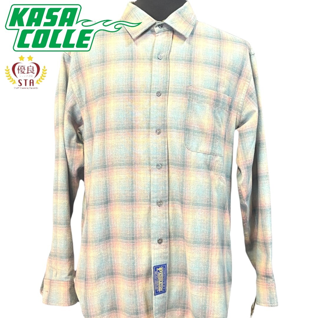 【Maison Margiela × PENDLETON】メゾンマルジェラ×ペンドルトン ロングスリーブチェックシャツ L