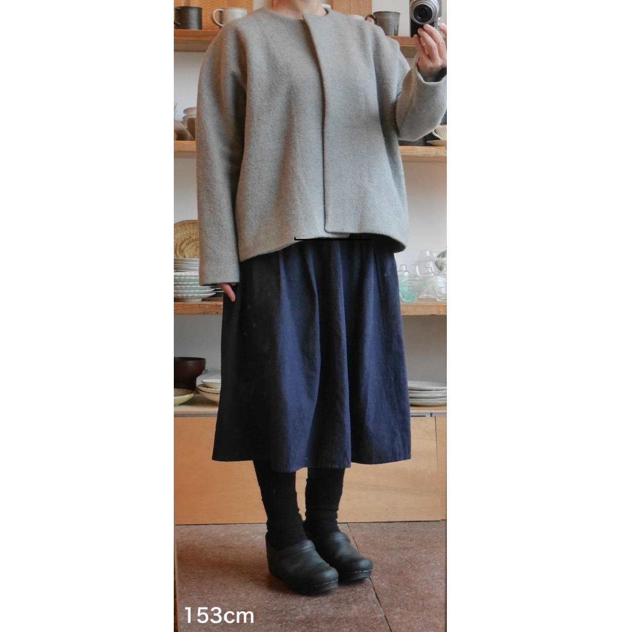 プレスウール ショートコート Evam Eva うつわと暮らしの道具 日々花 Hibika Online