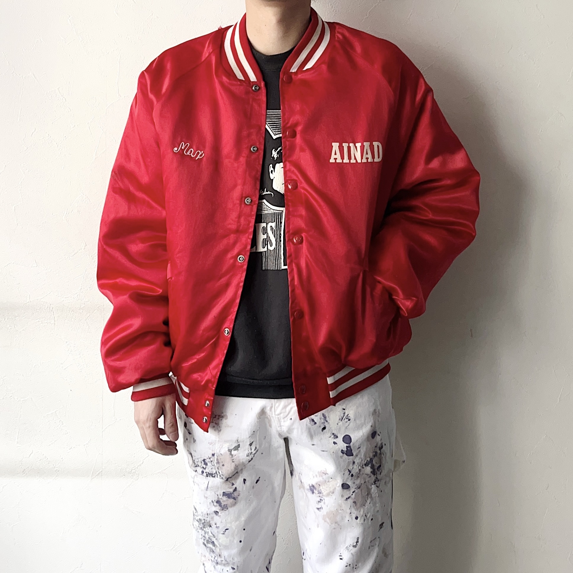 Vintage 70～80's【King Louie】"SHRINE CLUB" Satin Jacket の画像 4