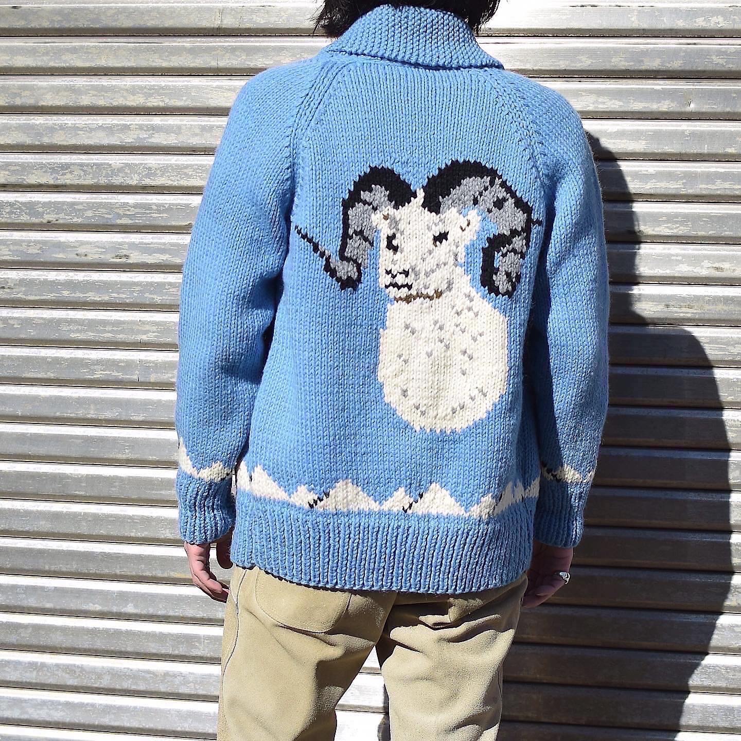 Vintage 60's "Sheep" Cowichan Sweater の画像 4