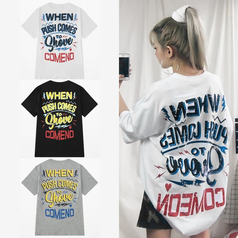 韓国ファッション Tシャツ ユニセックス 半袖 Tシャツ メンズ レディース 英字 バックプリント オーバーサイズ 大きいサイズ ルーズ ストリート