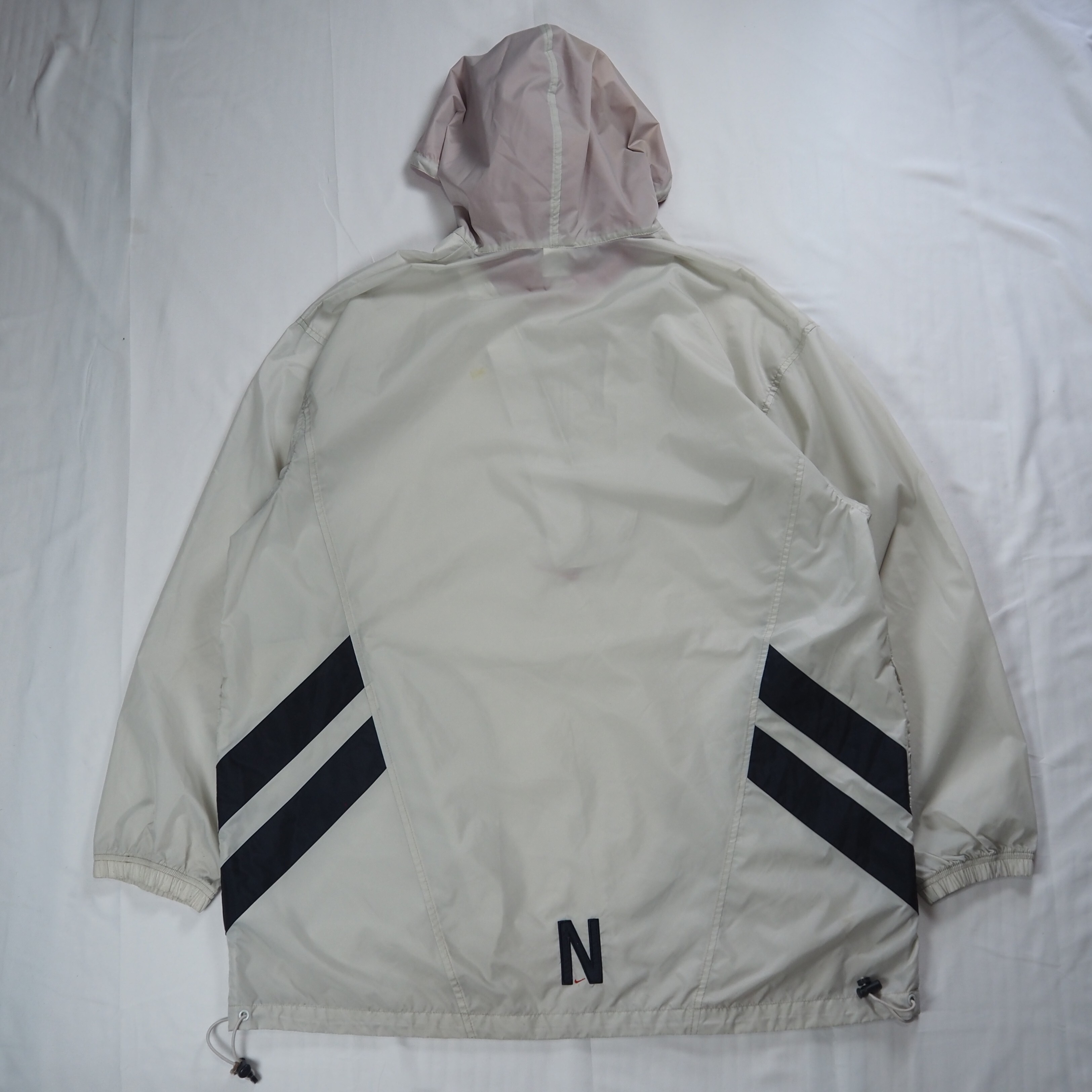 90's NIKE ナイロンアノラック センタースウォッシュ XL の画像 13
