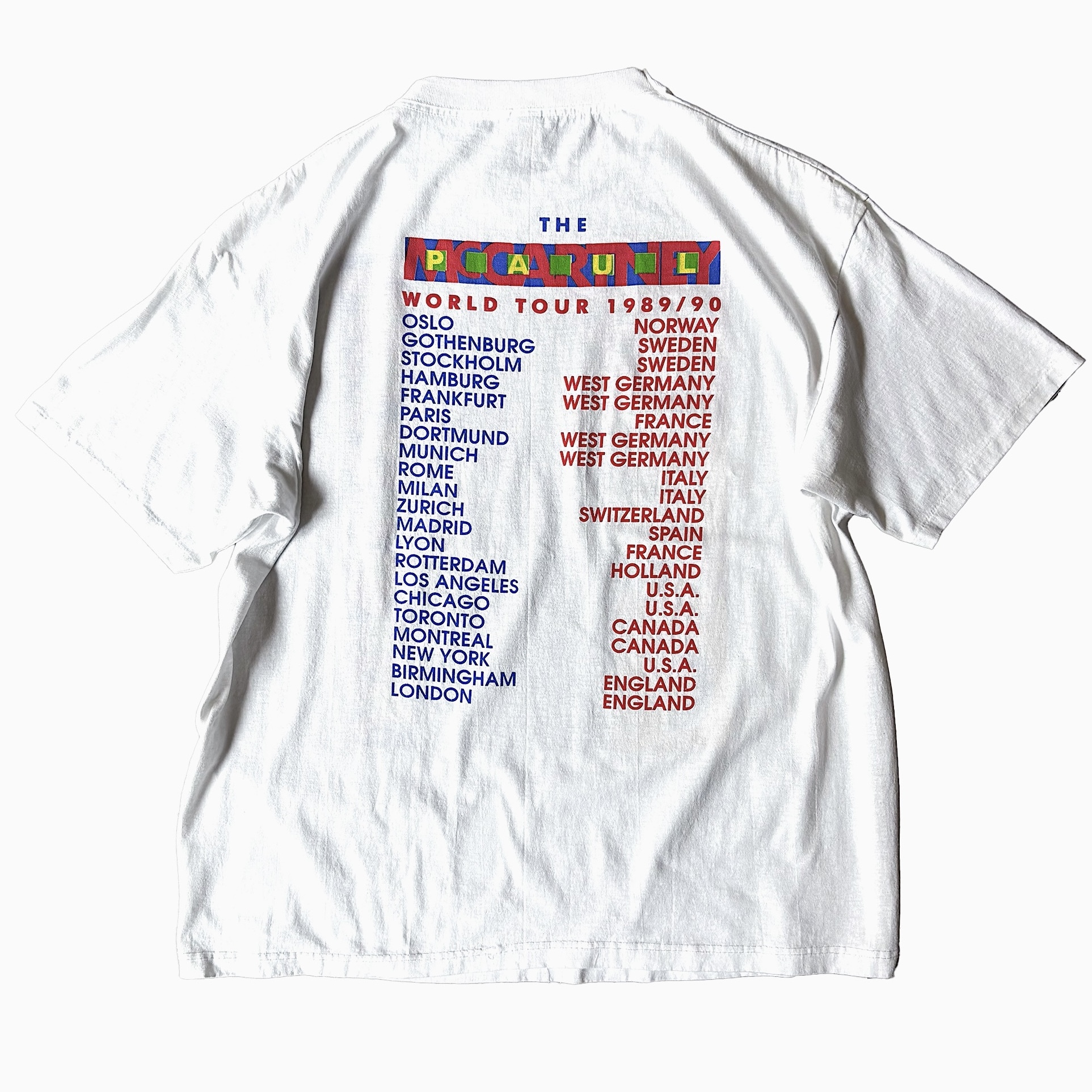 Vintage 80's【sportswear】"PAUL McCARTNEY" T-shirt の画像 2