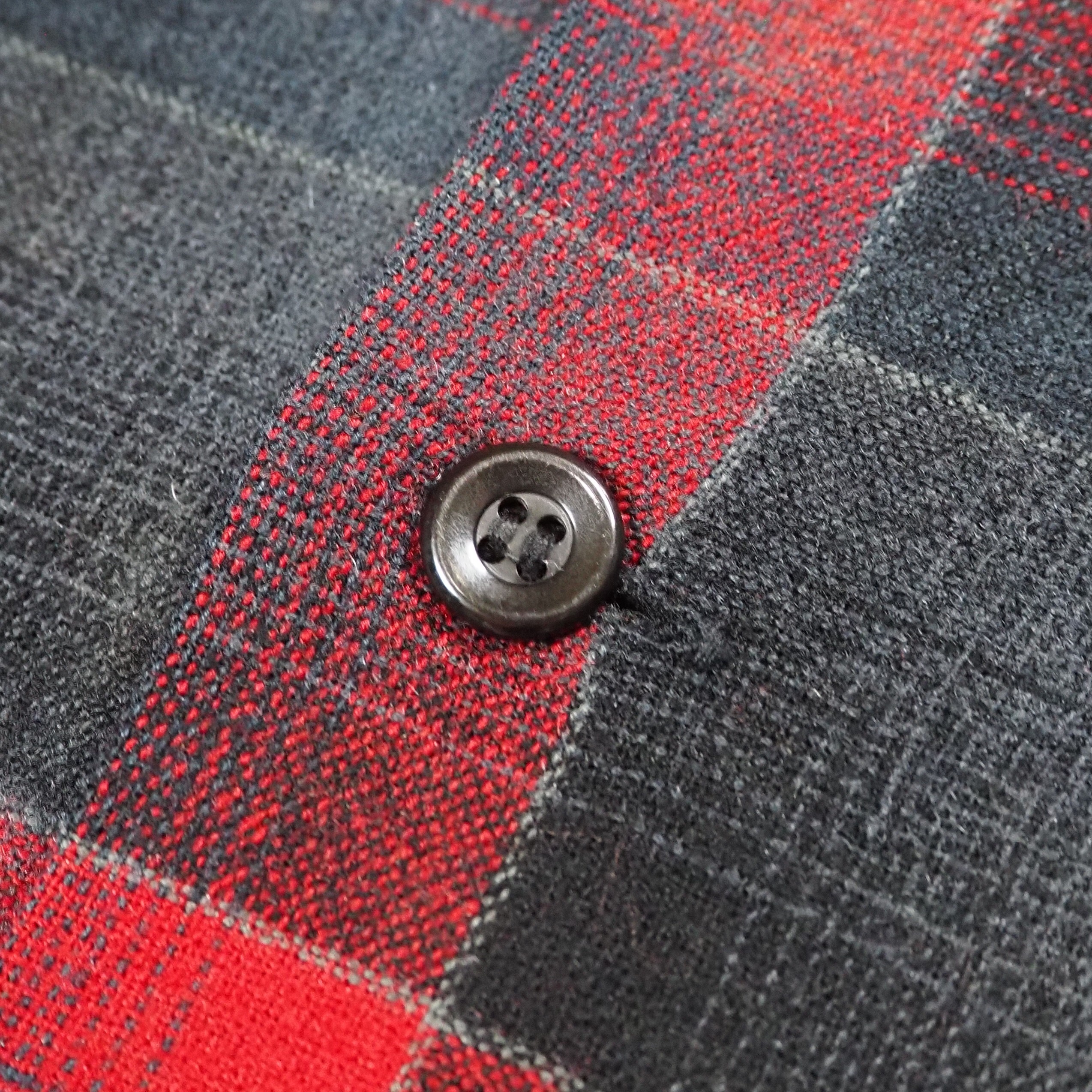【9/23 20:00入荷】50's Pendleton ウールシャツ Lサイズ ブラック×レッド の画像 11