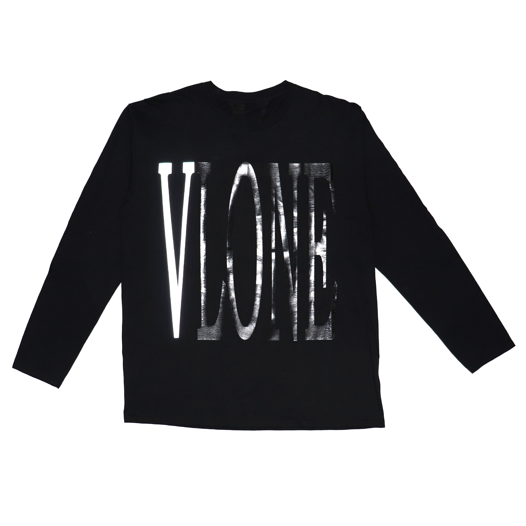 Vlone 3m Logo L S T Shirts Black Clo Z