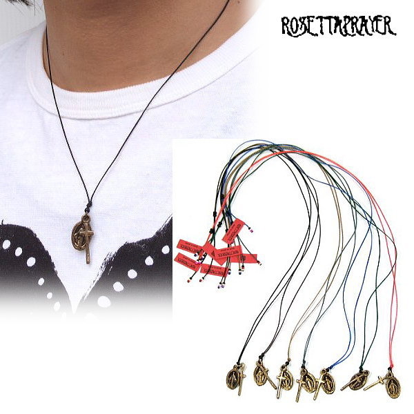 ★ROSETTA PRAYER ロゼッタ プレア アンティーク調ロザリオネックレス 全7カラー 温もりのあるハンドメイドアクセサリーブランド MADE IN JAPAN