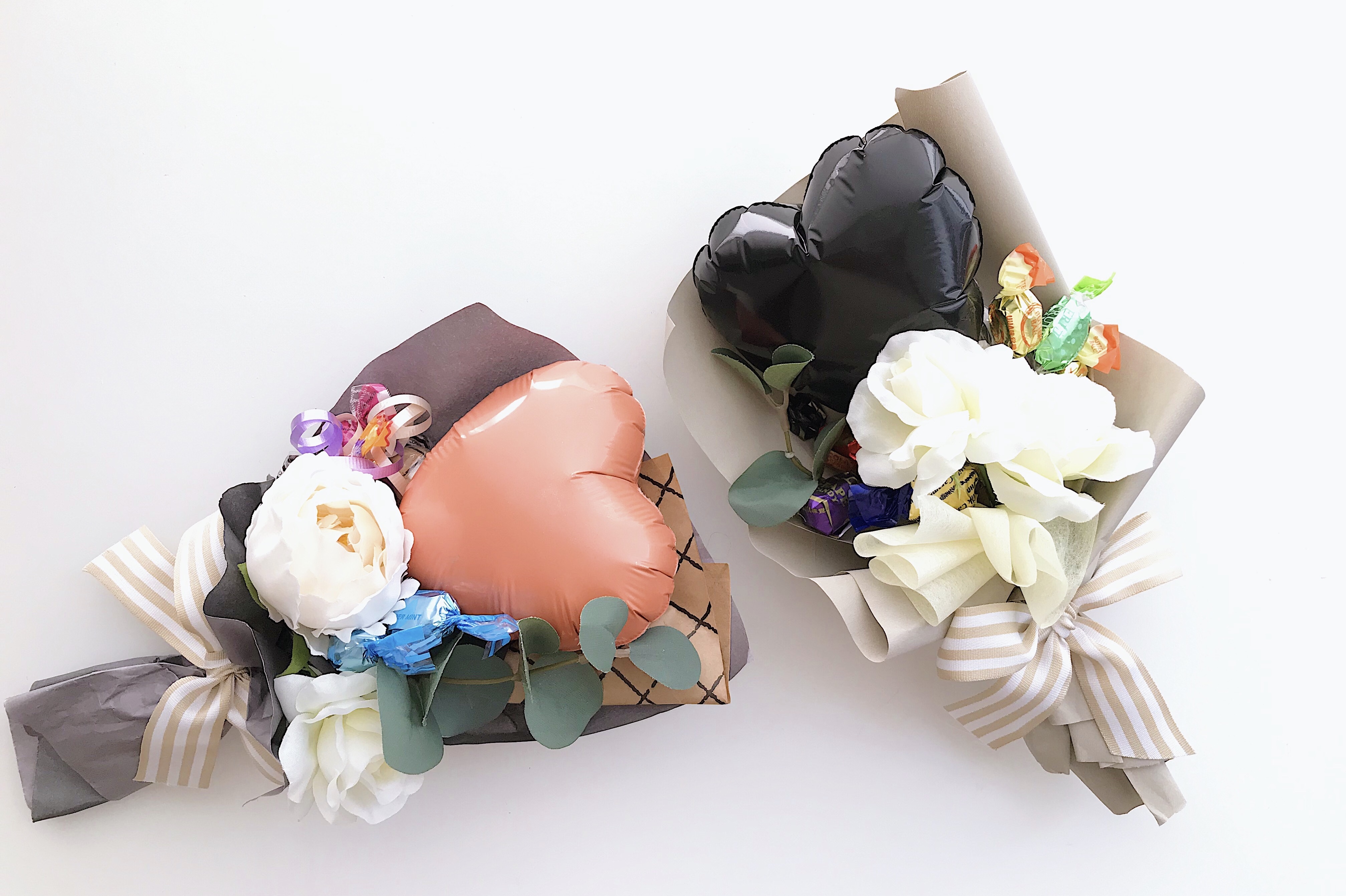 パターンオーダー バルーンとお花のキャンディブーケ キャンディブーケ ハンドメイドギフトショップ Nooot ヌート