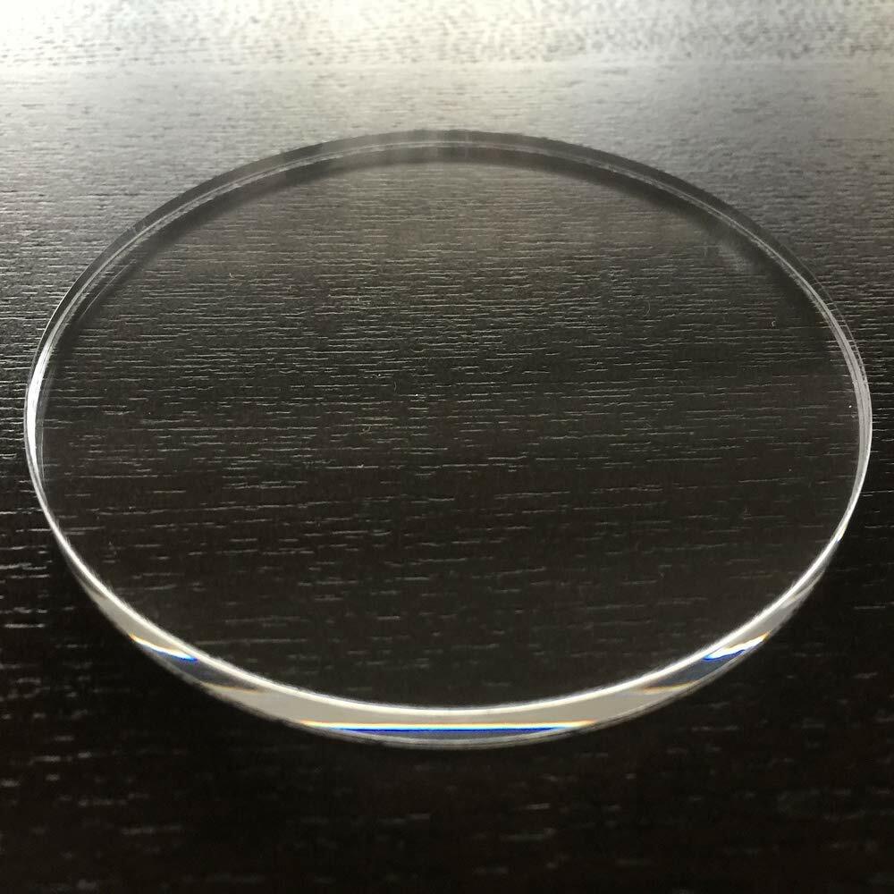 透明円形アクリル板 直径400mm板厚3mm 国産 丸板 アクリル加工OK （クリア）カット面磨き仕上げ みそらと工房