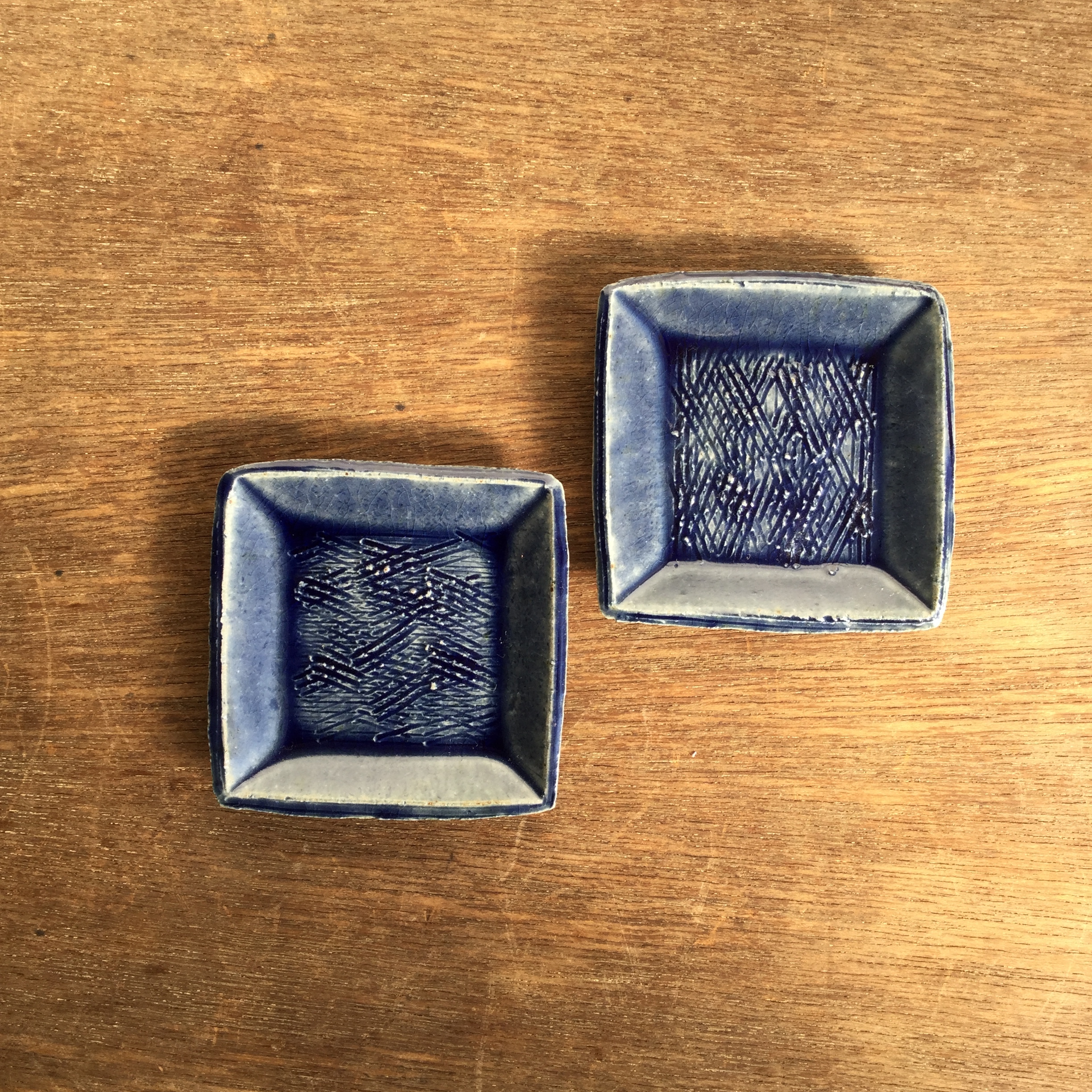 【蓮見かおり】 角豆皿 Φ9㎝×9cm 13 - 画像1
