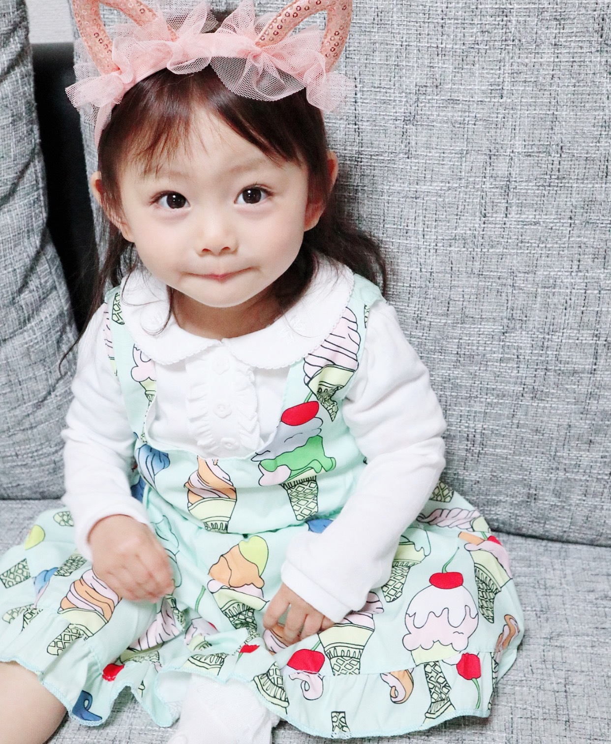 Sale アイスクリーム柄 ワンピース Tuery Kids