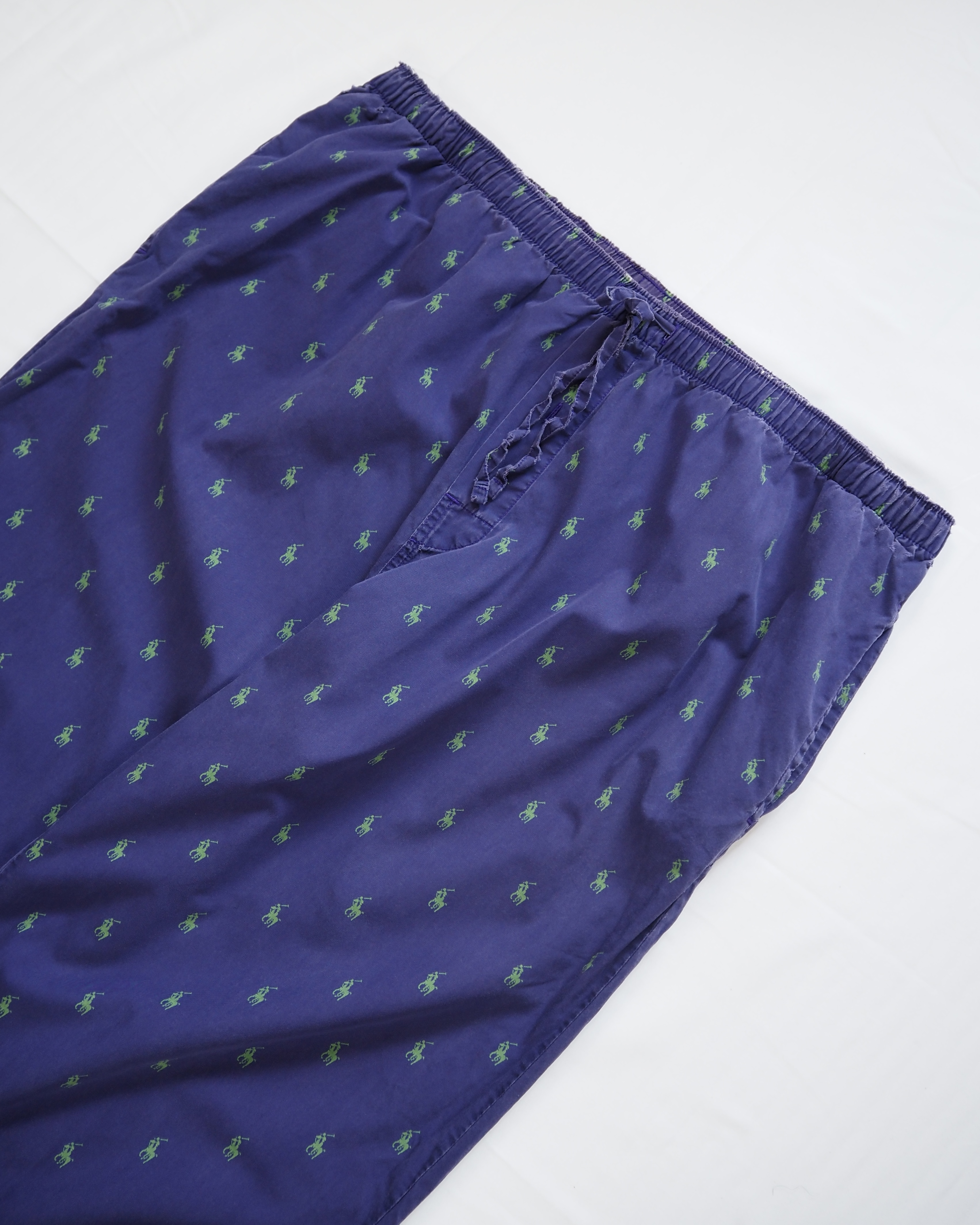 90’s Ralph Lauren パジャマパンツ 総柄 パープル Lサイズ の画像 2
