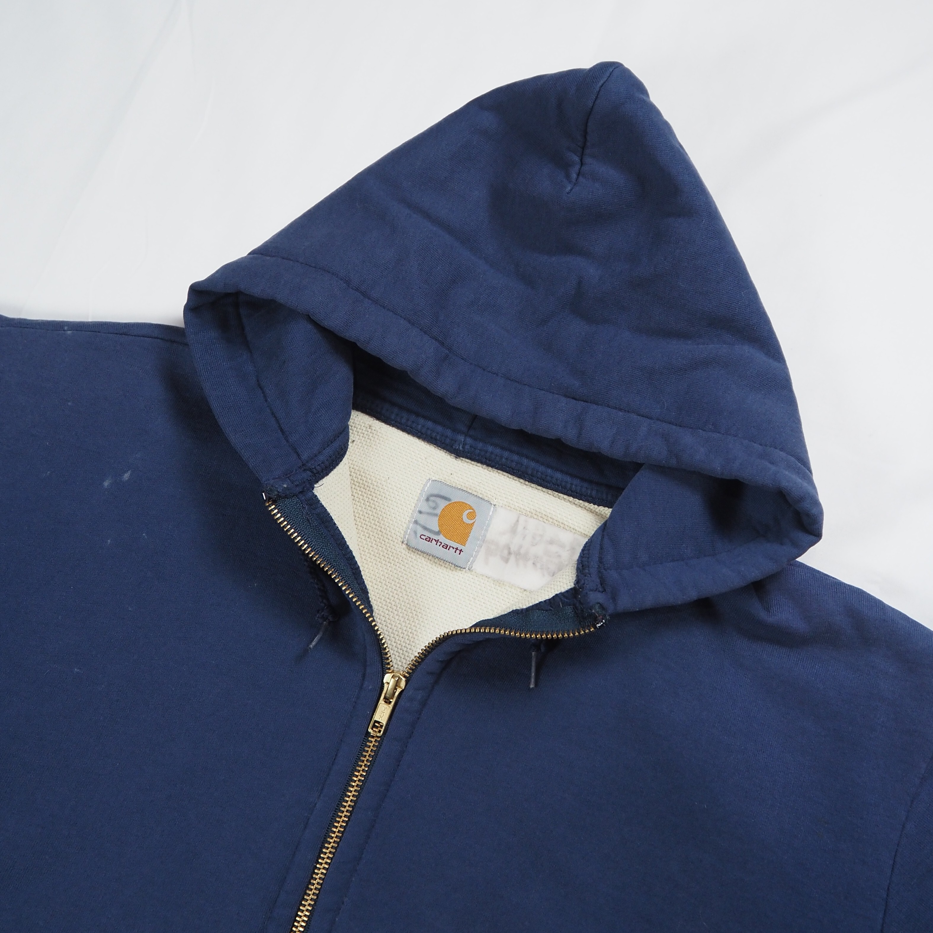 【9/23 20:00入荷】80's〜 Carhartt 裏サーマルジップフーディ の画像 3