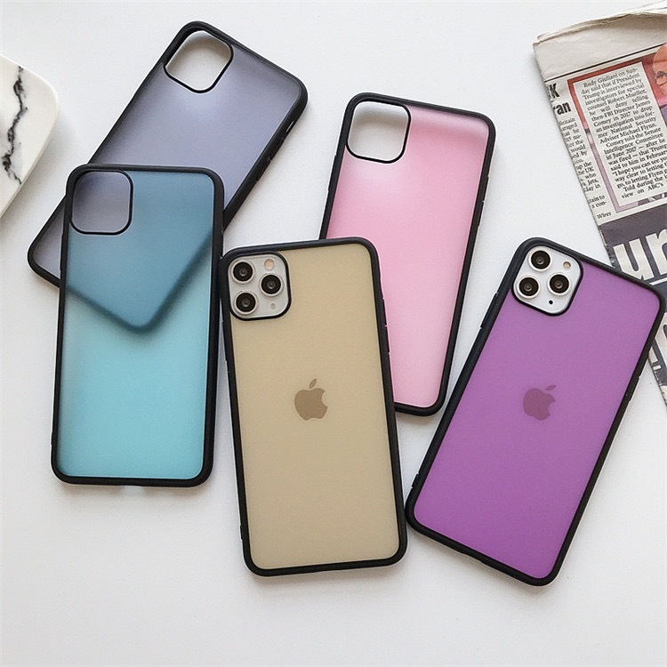 Iphone11対応5色 シンプルなワンカラーマットiphoneケース P Gaacal