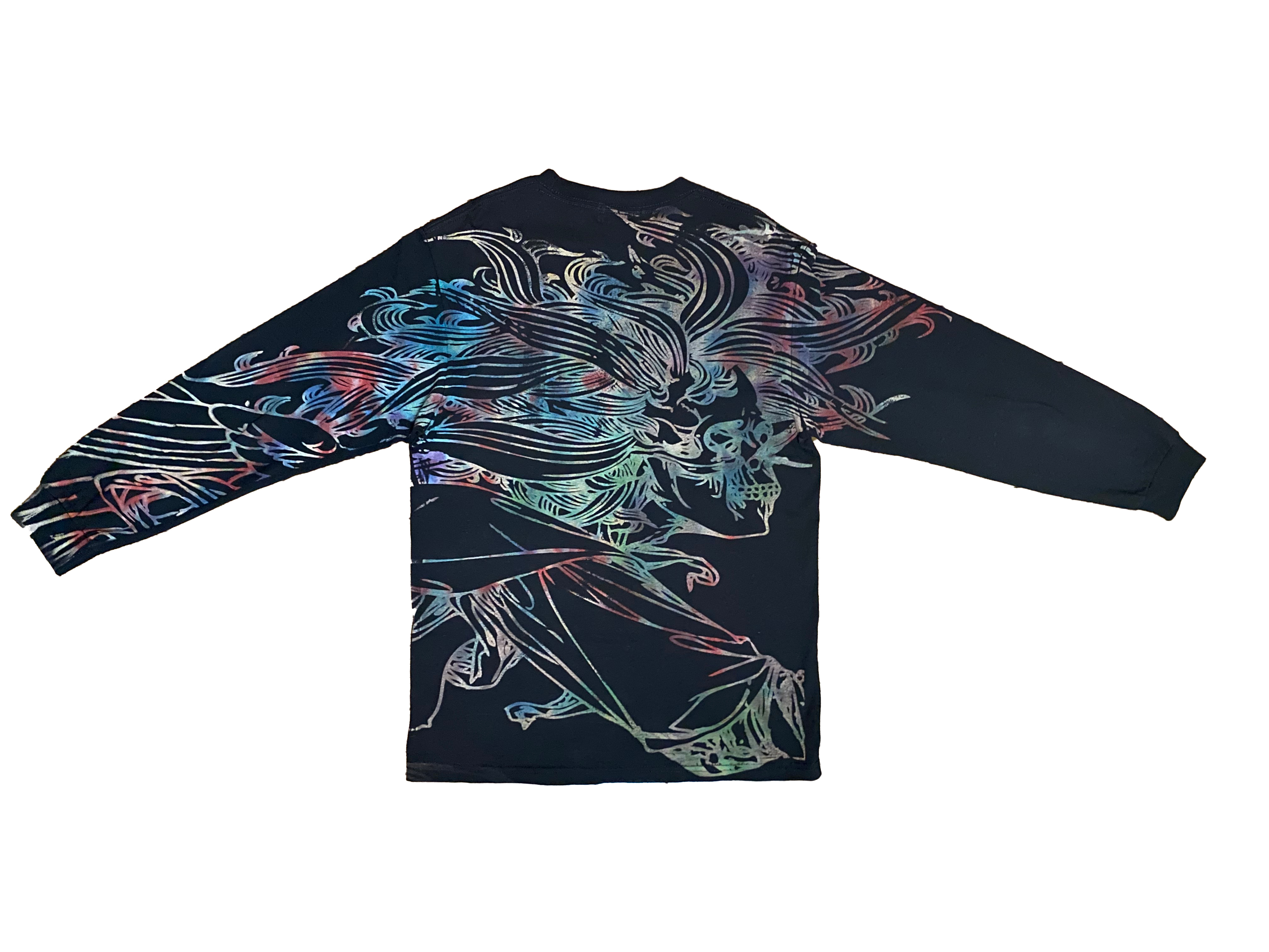 VENUS TIE DYE L/S TEE -BLACK- - 画像1